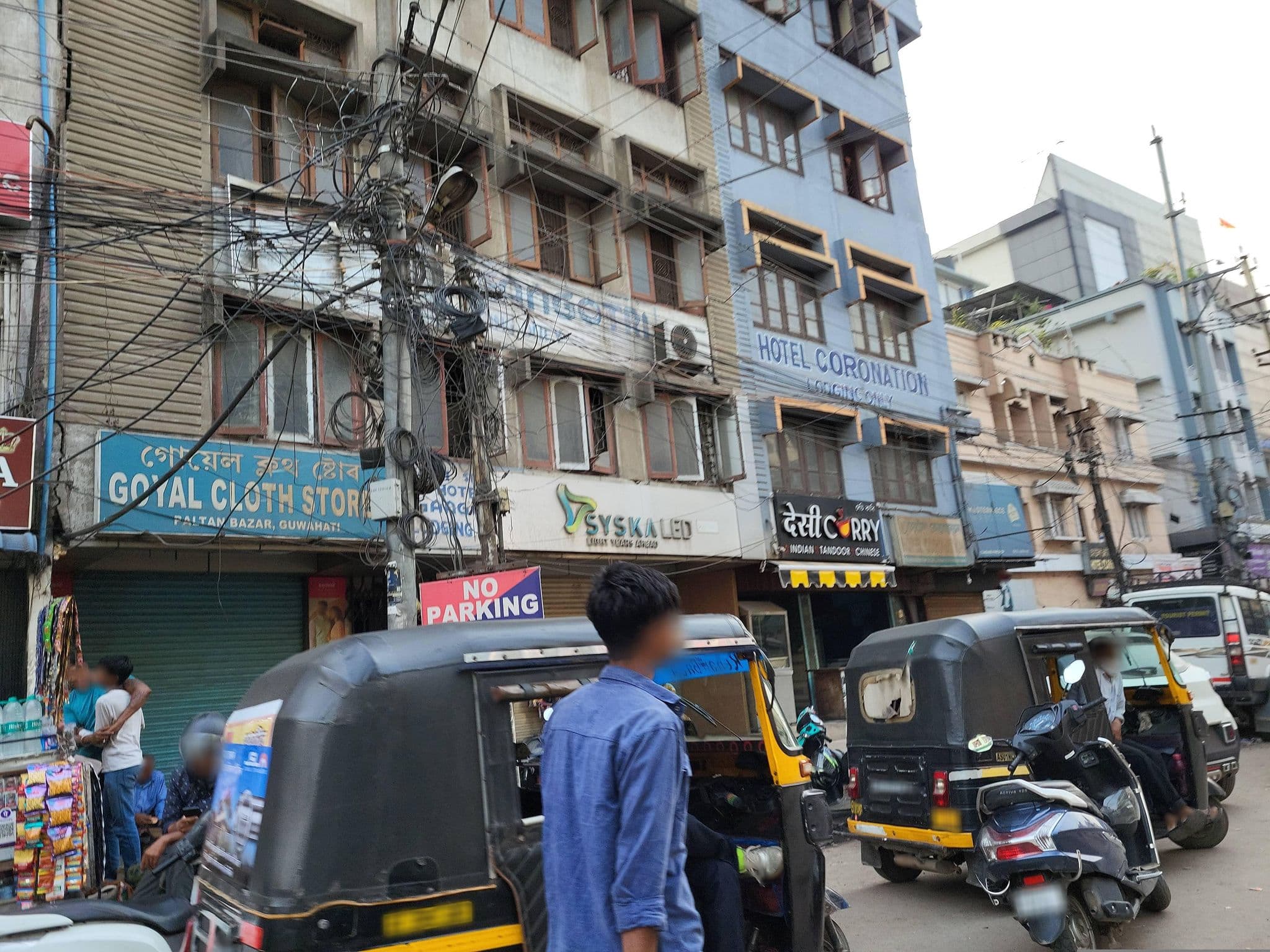 Street view near Hotel Coronation, Guwahati