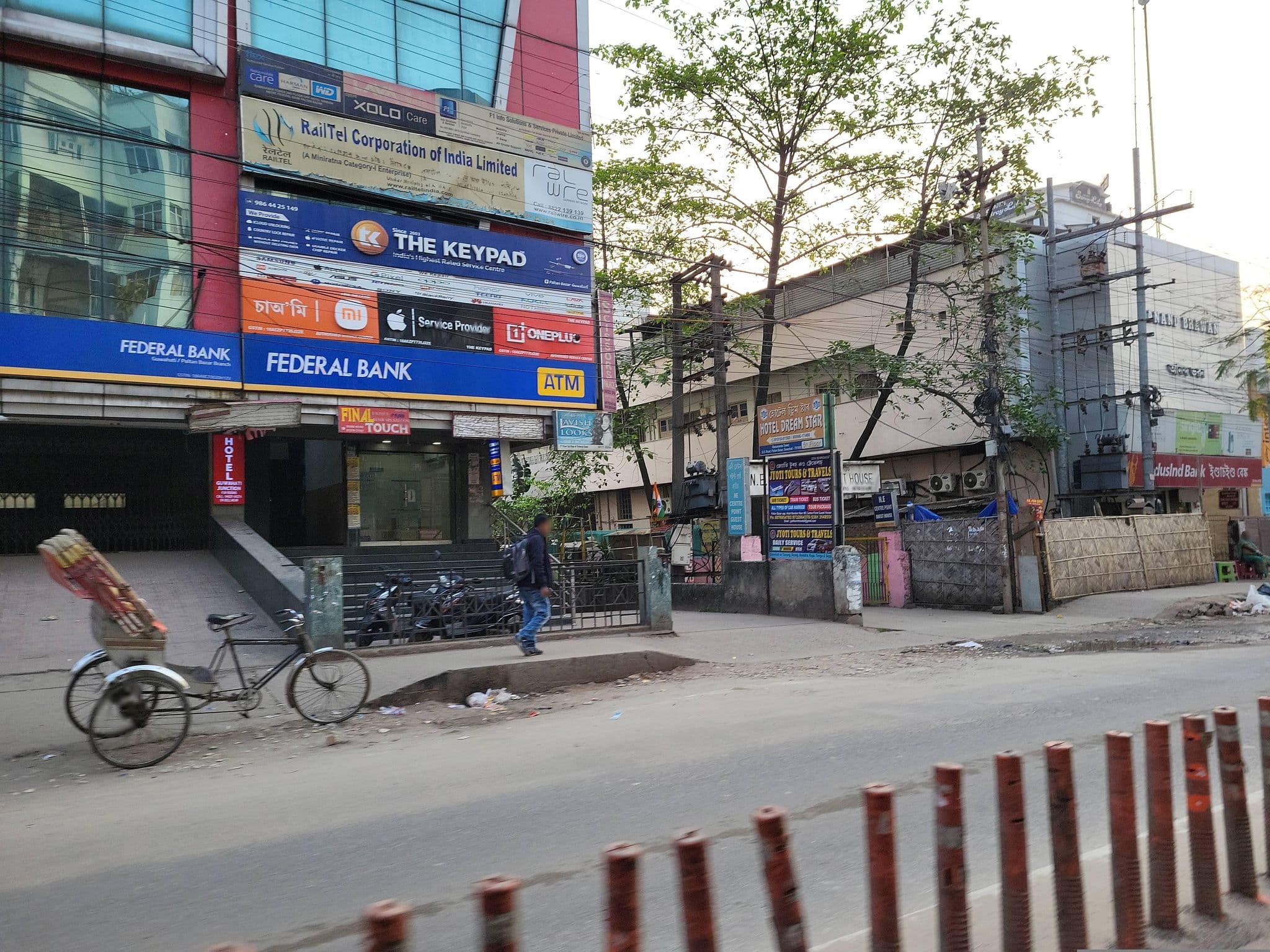 Street view near Hotel Guwahati Junction, Guwahati