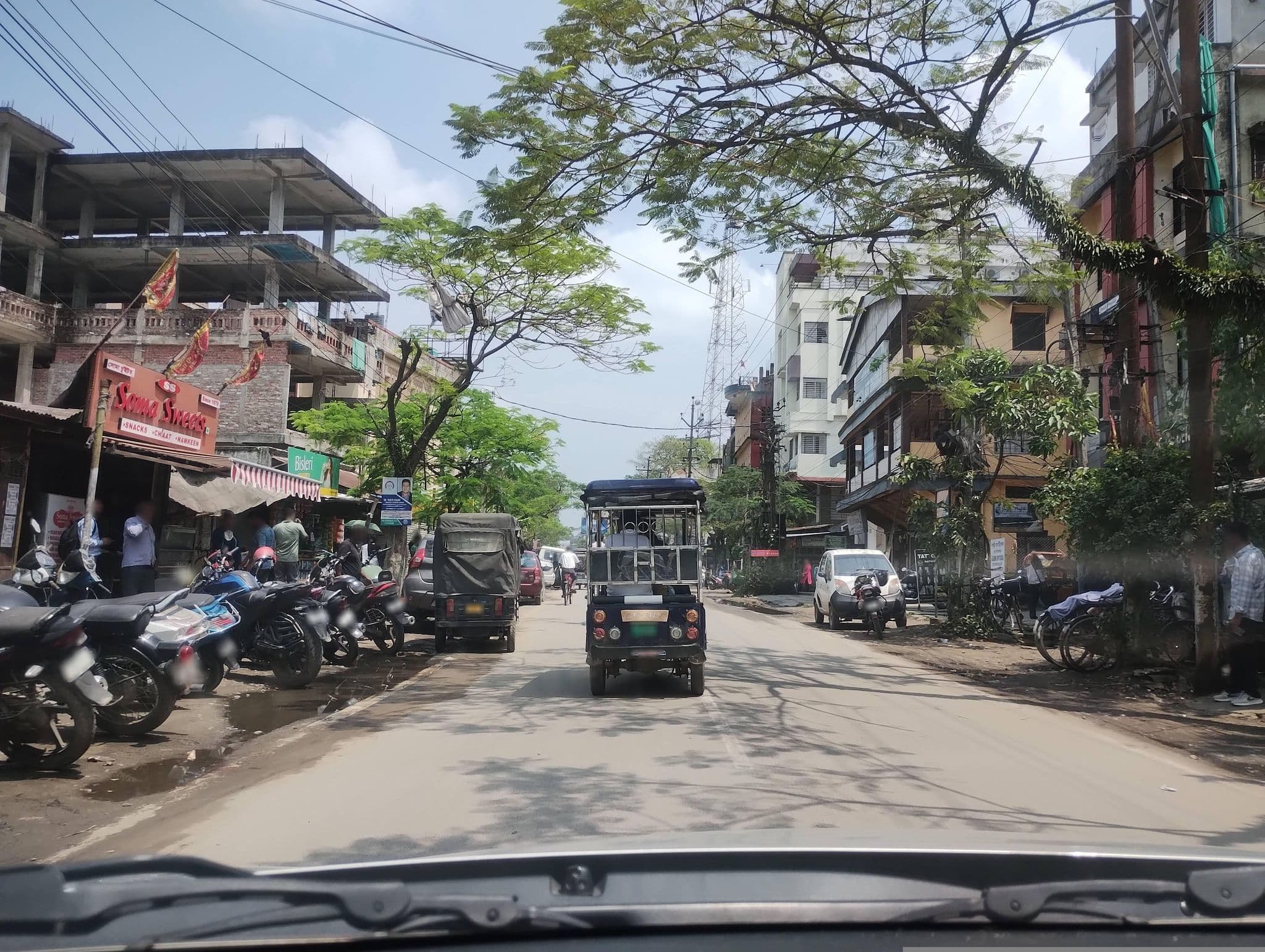 Street view near Soma Sweets, Tinsukia — © TilokChetri (CC BY-SA · Mapillary)