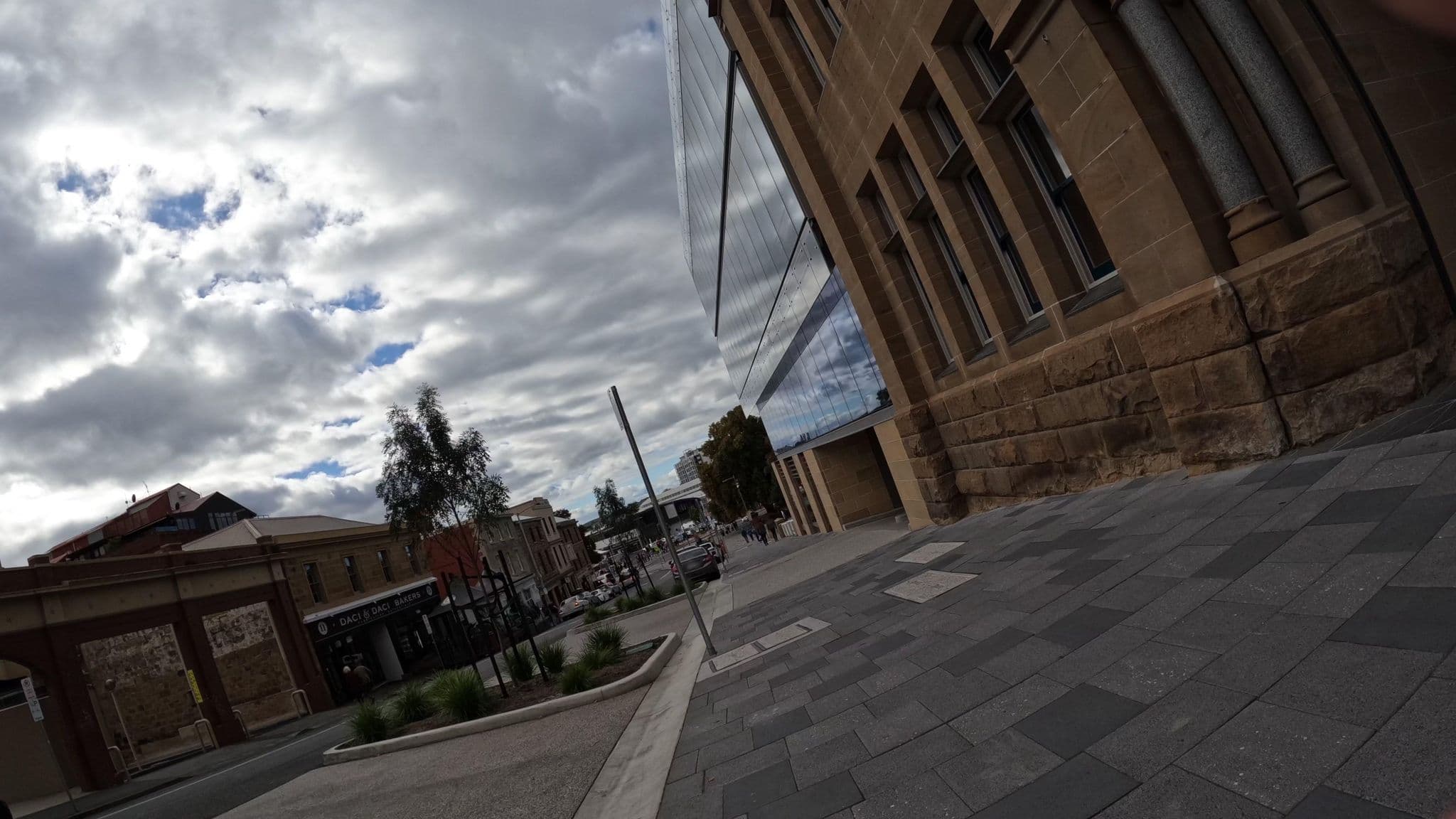 Street view near The Tasman, Hobart city centre — © skillsy (CC BY-SA · Mapillary)