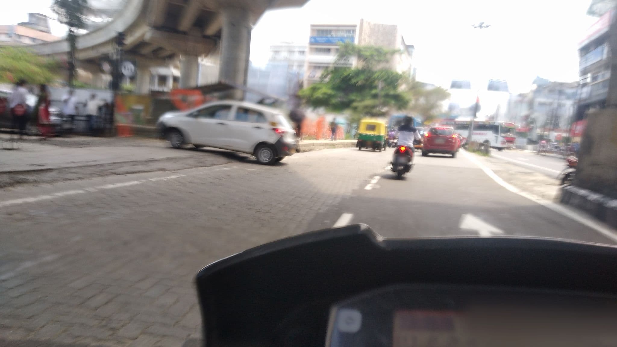 Street view near Yuvarani Residency, Kanayannur