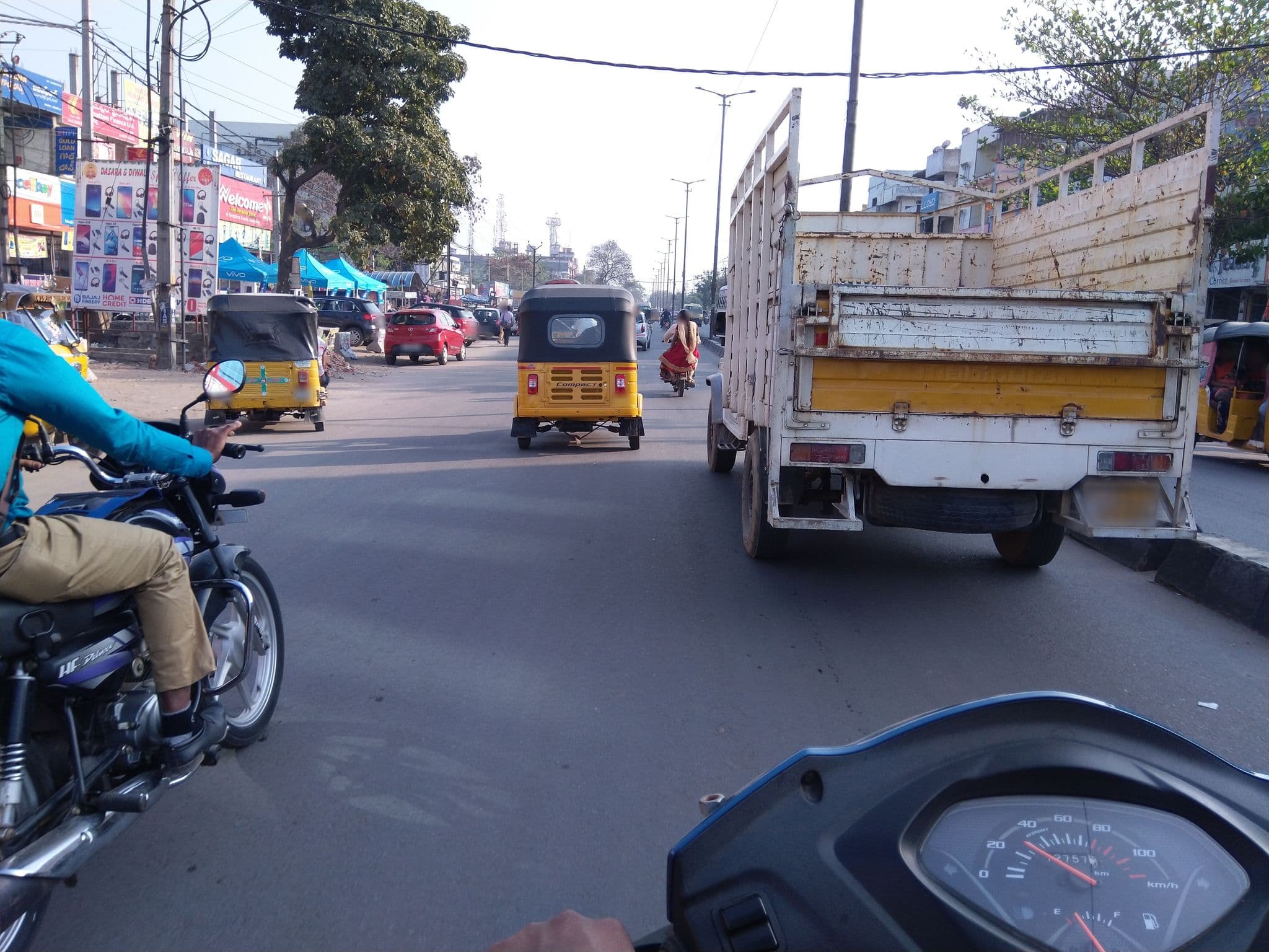 Street view near New D Light lodge, Quthbullapur — © nanireddy (CC BY-SA · Mapillary)