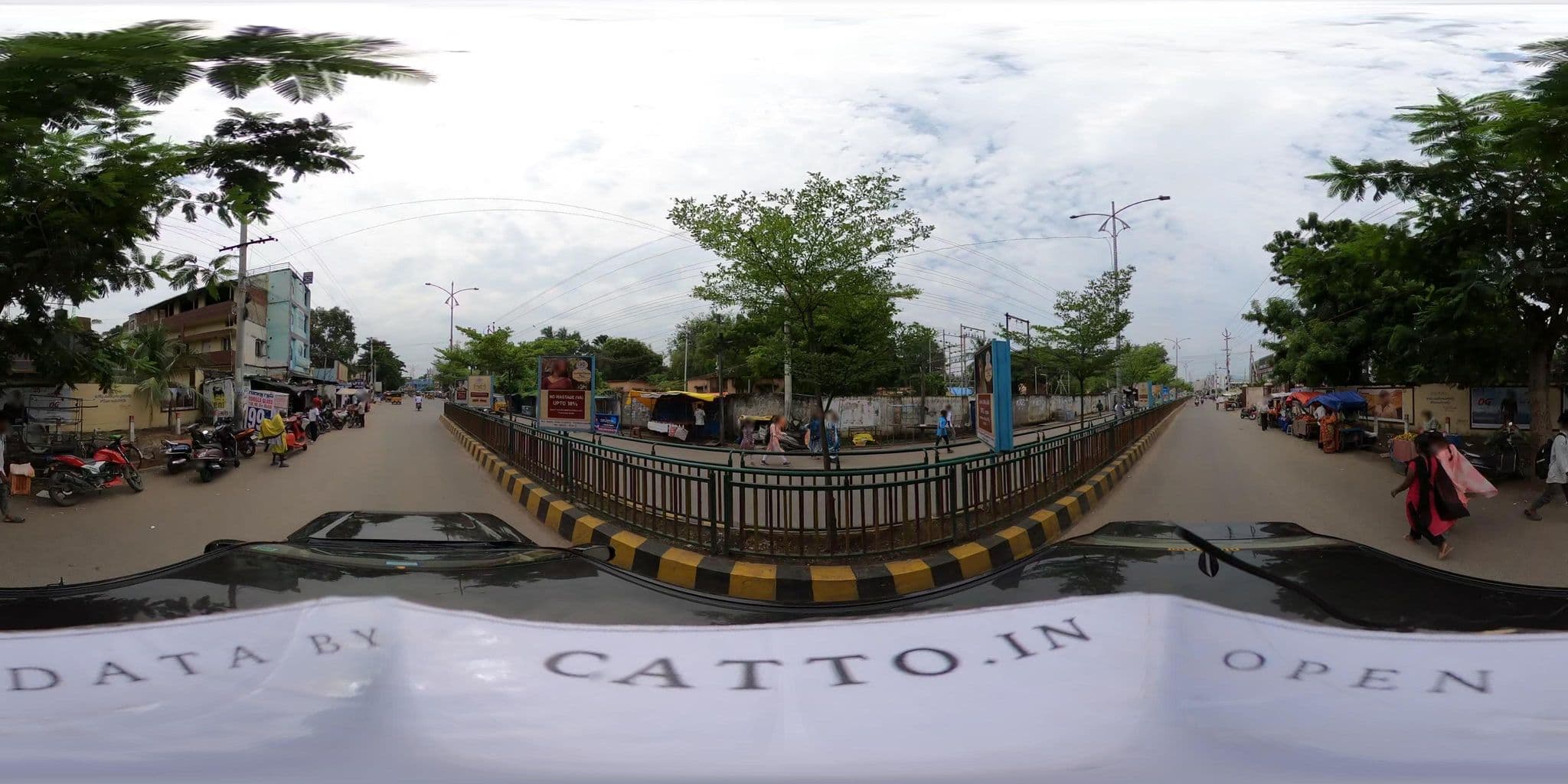 Street view near Sirugudi Lodge, Vizianagaram — © Catto (CC BY-SA · Mapillary)