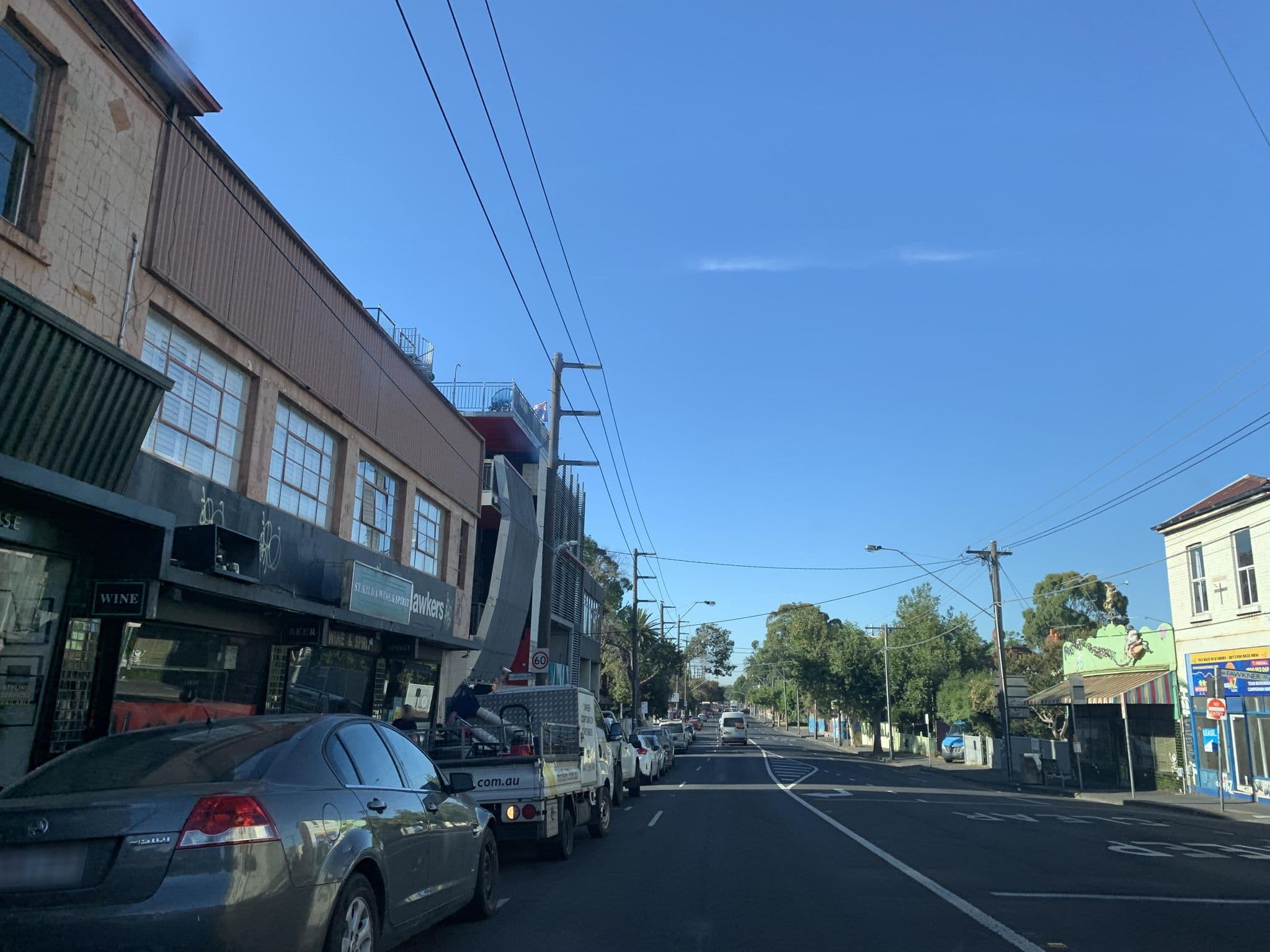 Street view near Barkley Backpackers, Saint Kilda — © diacritic (CC BY-SA · Mapillary)