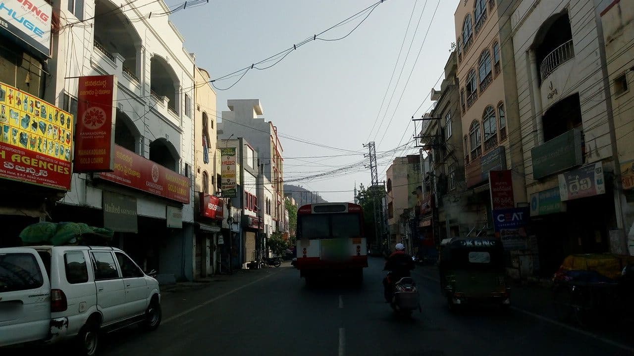 Street view near Amma hotel, Vijayawada — © natarajakaveeti (CC BY-SA · Mapillary)