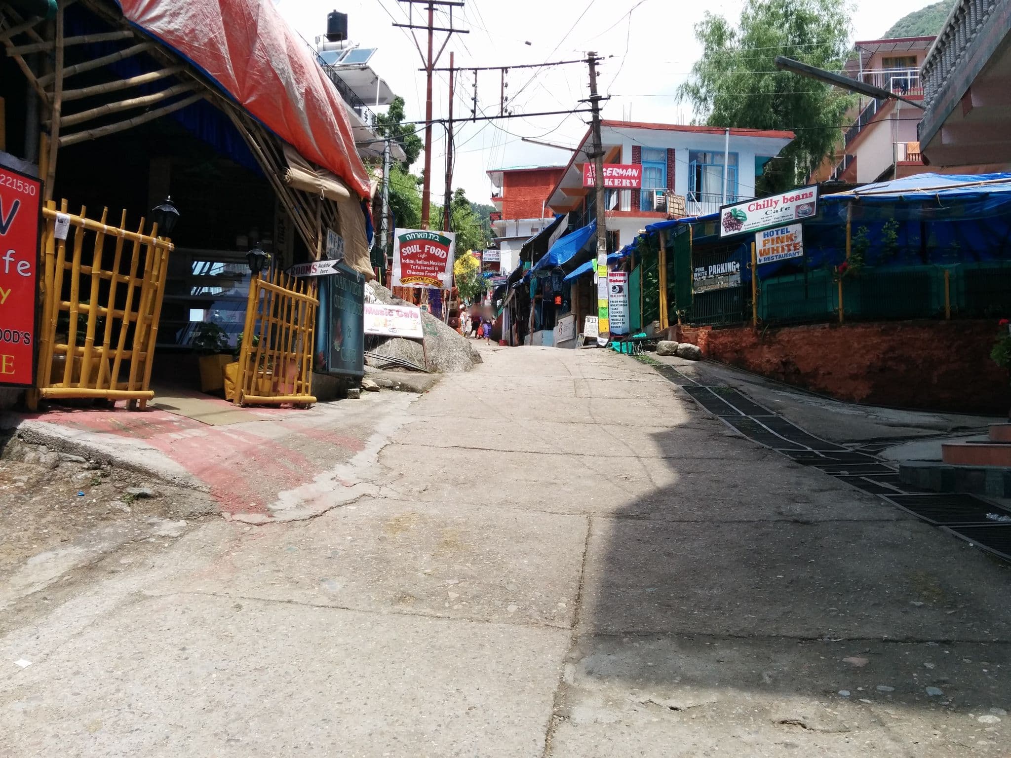 Street view near One More Night Hostel, Dharamsala