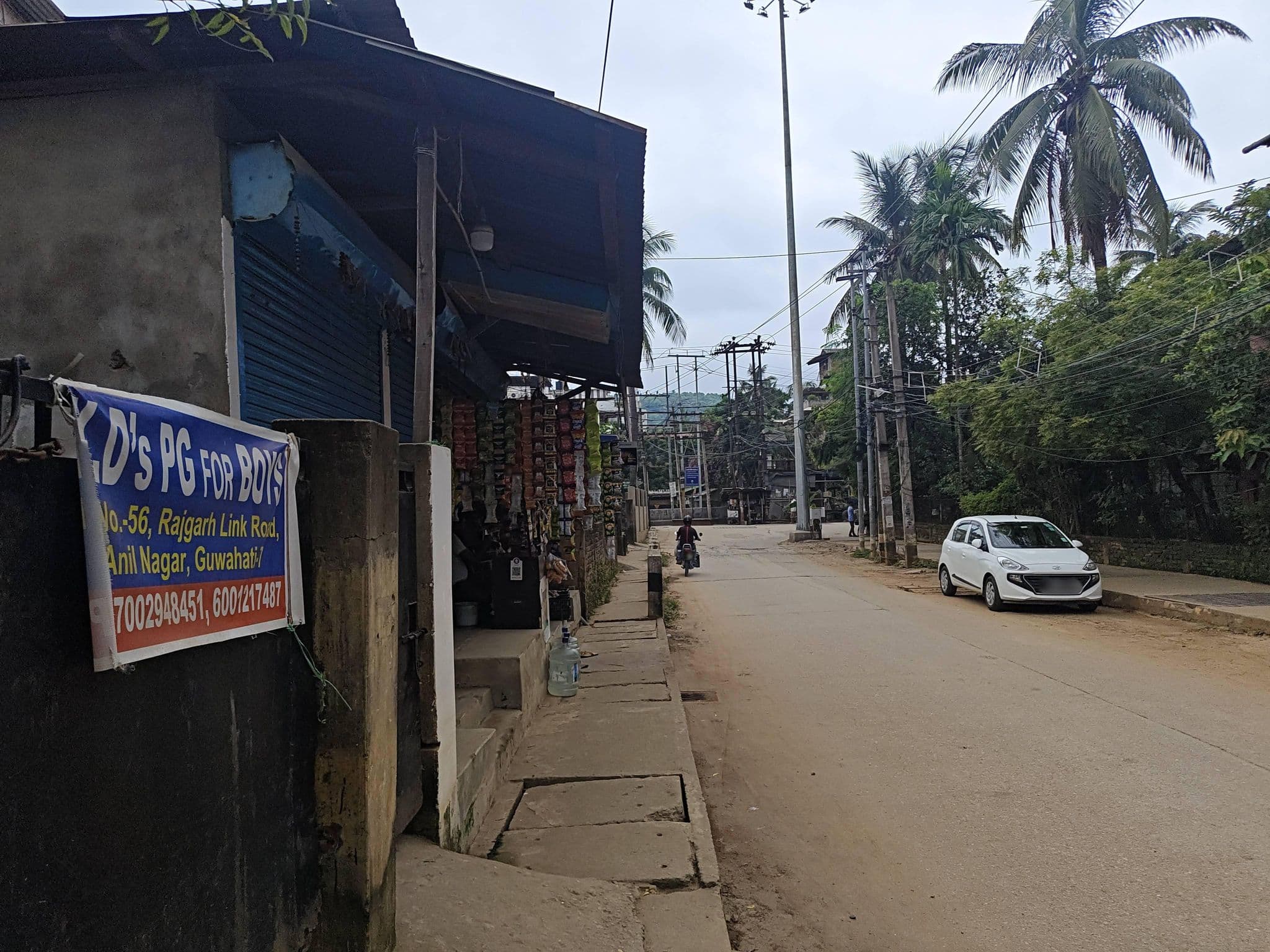 Street view near K.D's PG  FOR BOYS, Guwahati