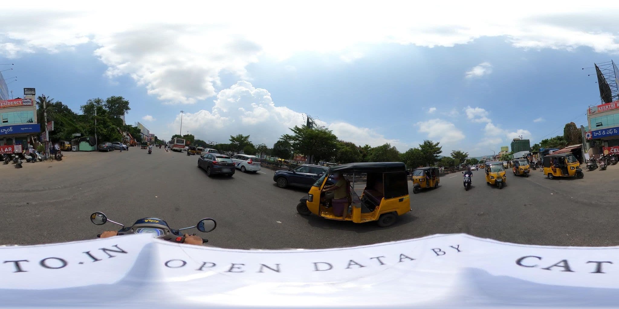 Street view near Keerthi Residency, Rasapūdipalem — © Catto (CC BY-SA · Mapillary)