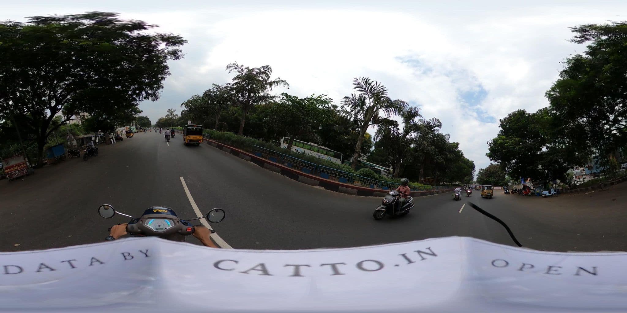 Street view near Hotel Ambica Grand, Rasapūdipalem — © Catto (CC BY-SA · Mapillary)