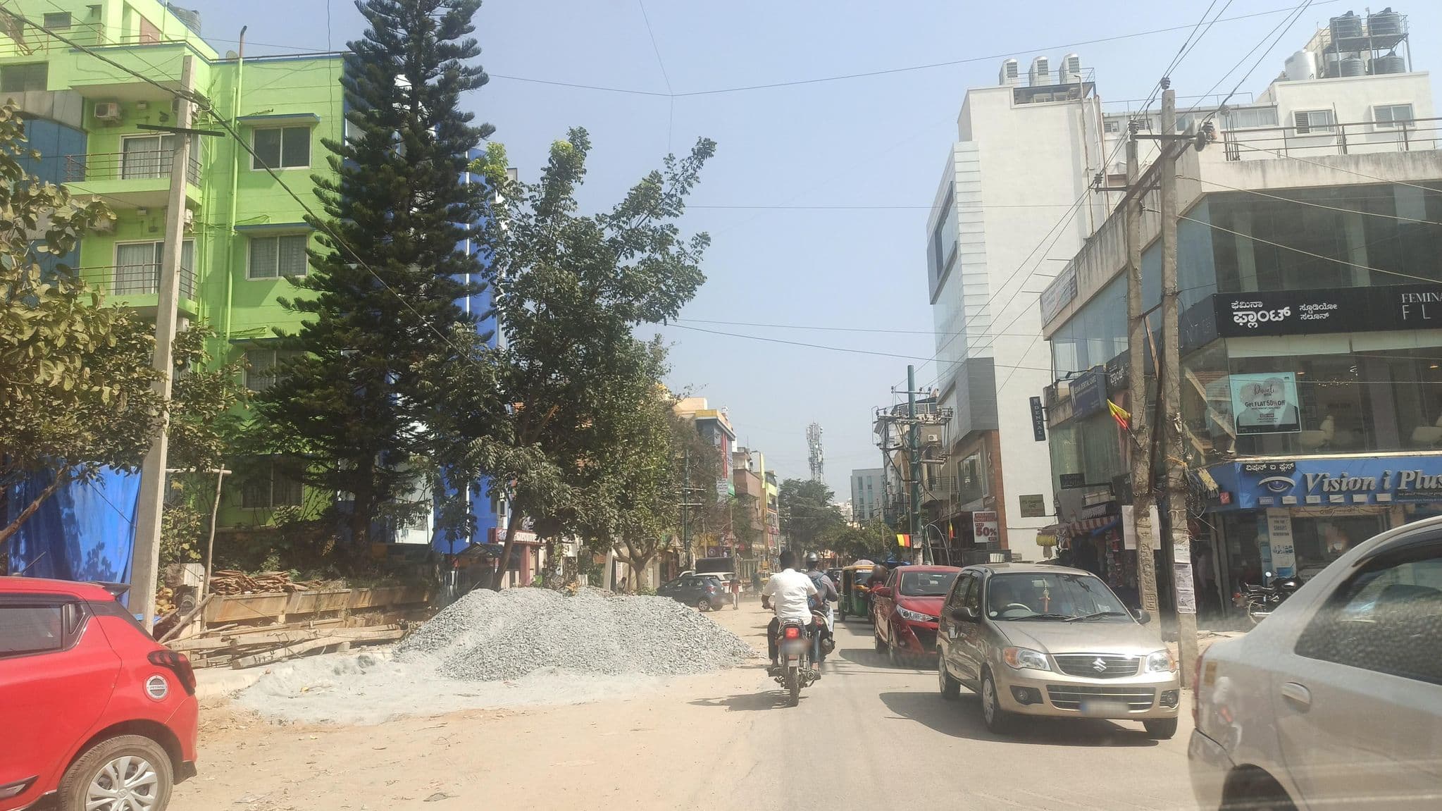 Street view near The Pink PG, Dommasandra