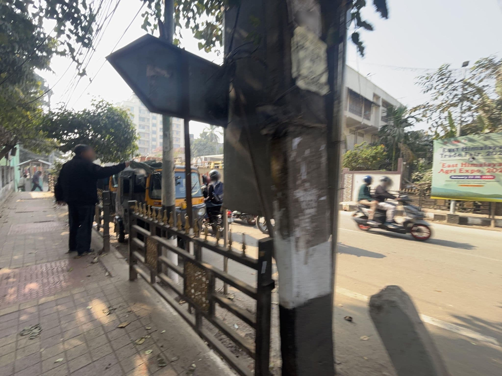 Street view near Nehalaya Girls' Hostel, Guwahati
