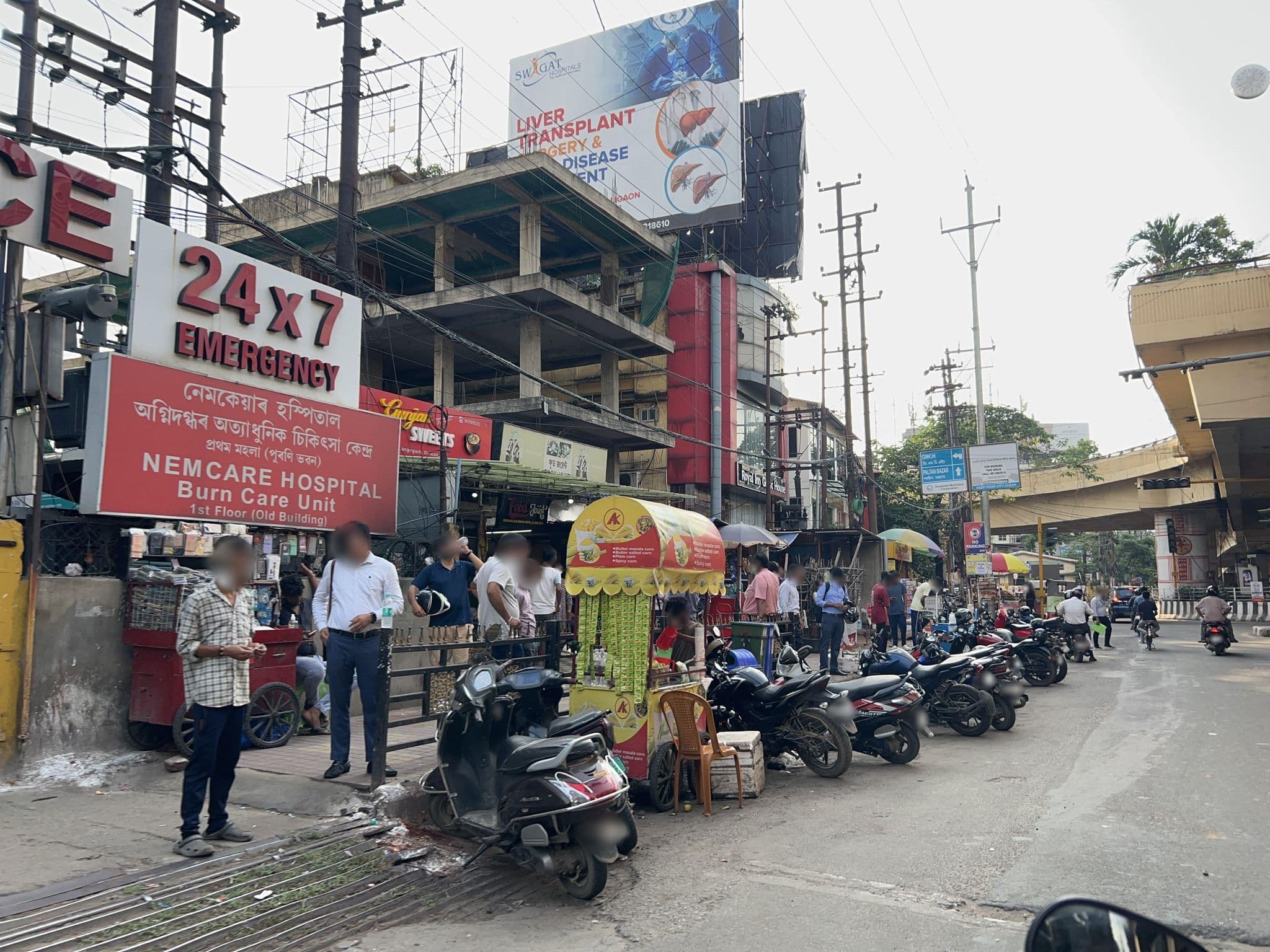 Street view near Food joint, Guwahati