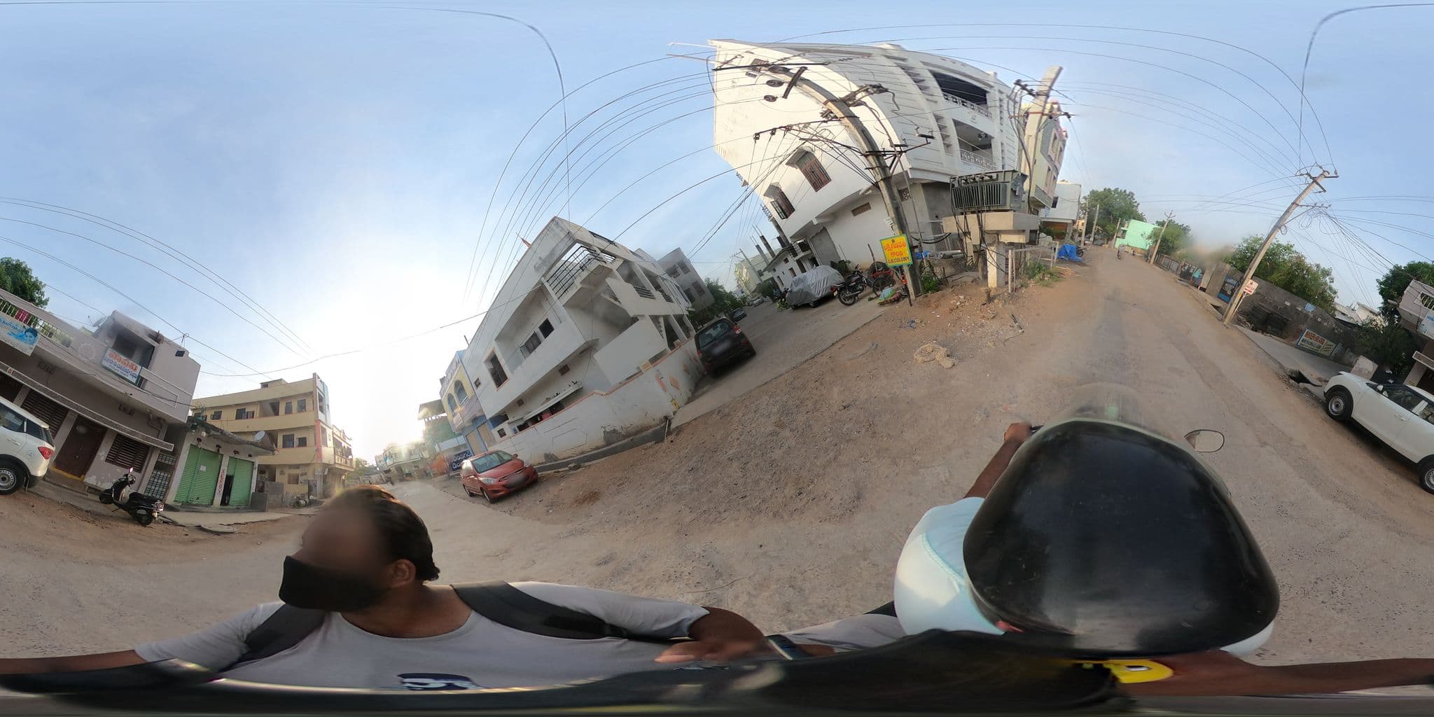 Street view near Chanda's, Karīmnagar — © brahmamgvs (CC BY-SA · Mapillary)