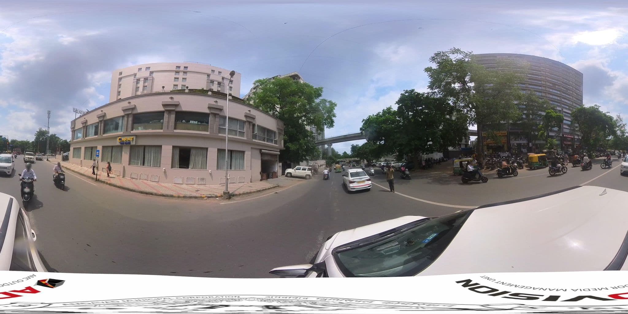 Street view near Inder Residency, Ahmedabad — © skysign (CC BY-SA · Mapillary)