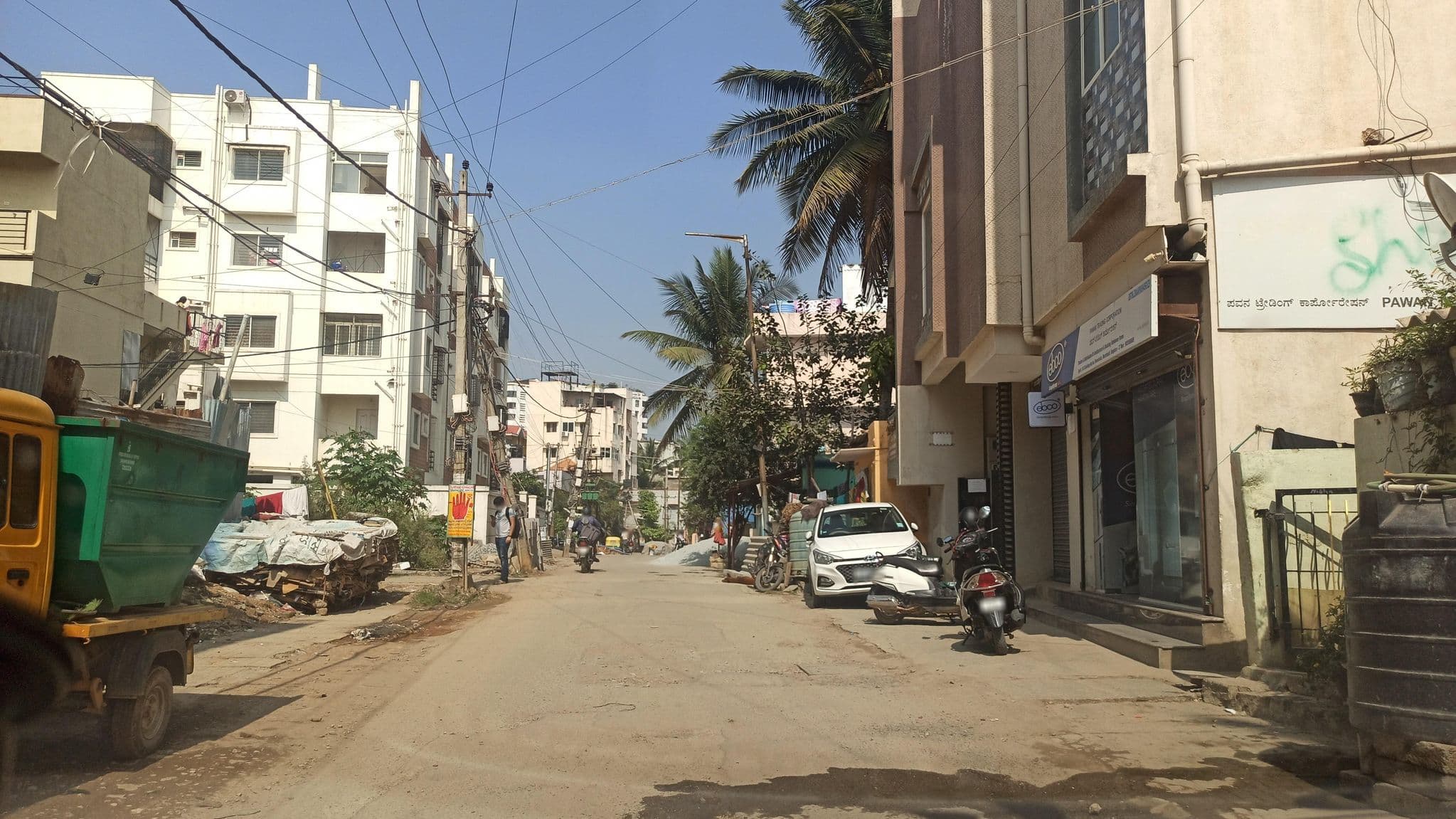 Street view near Srinivasa PG, Dommasandra