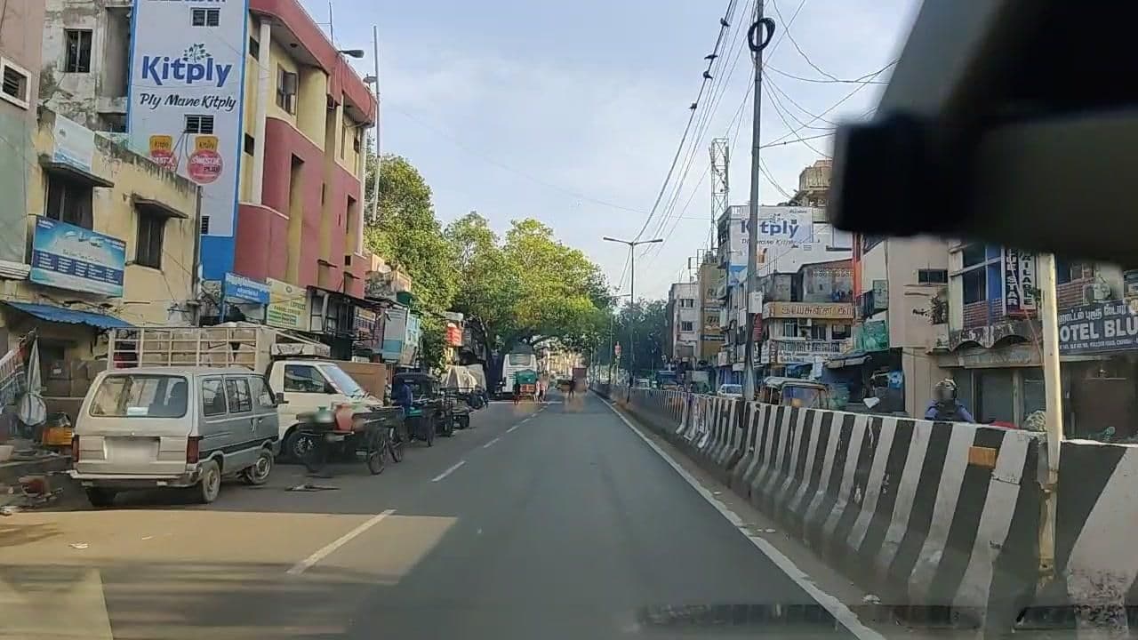 Street view near Hotel Blue Star, Chennai — © roadroid (CC BY-SA · Mapillary)