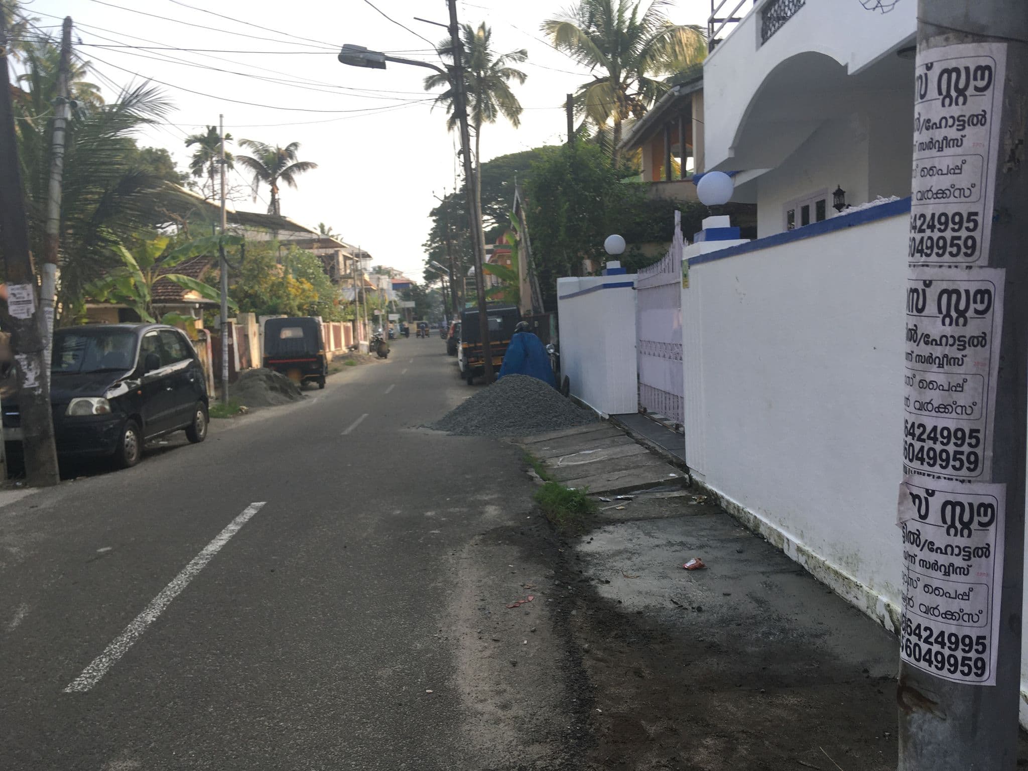 Street view near Mama Mariya homestay, Vypīn