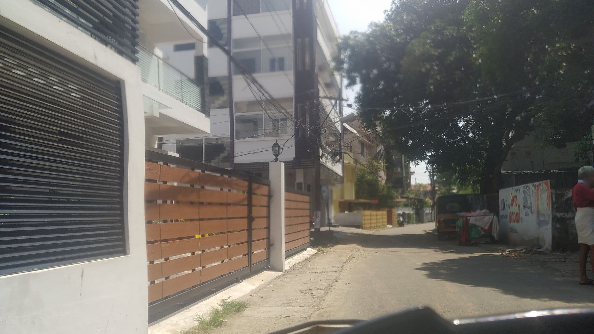 Street view near Hotel greenland residency, Kanayannur
