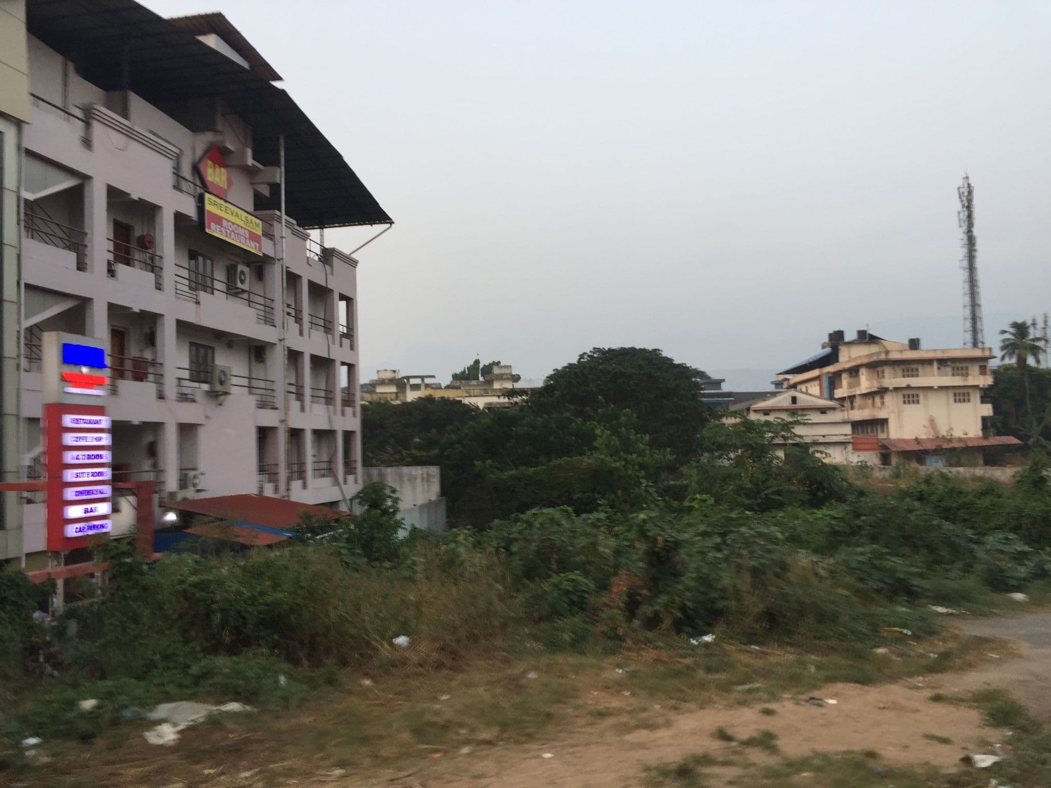 Street view near sreevalsam restaurant, Ambikāpuram — © nithin (CC BY-SA · Mapillary)