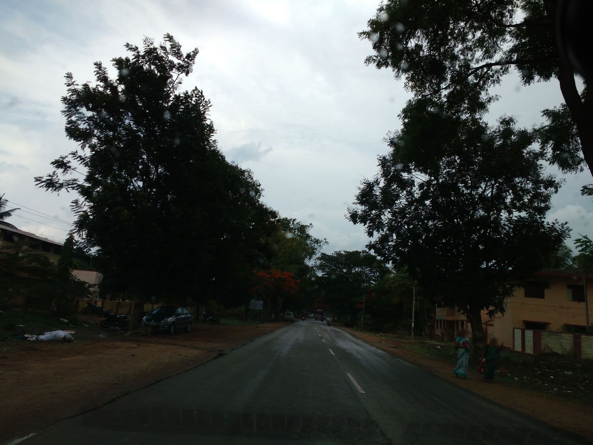 Street view near Masala family restaurant, Kadūr — © srividya (CC BY-SA · Mapillary)
