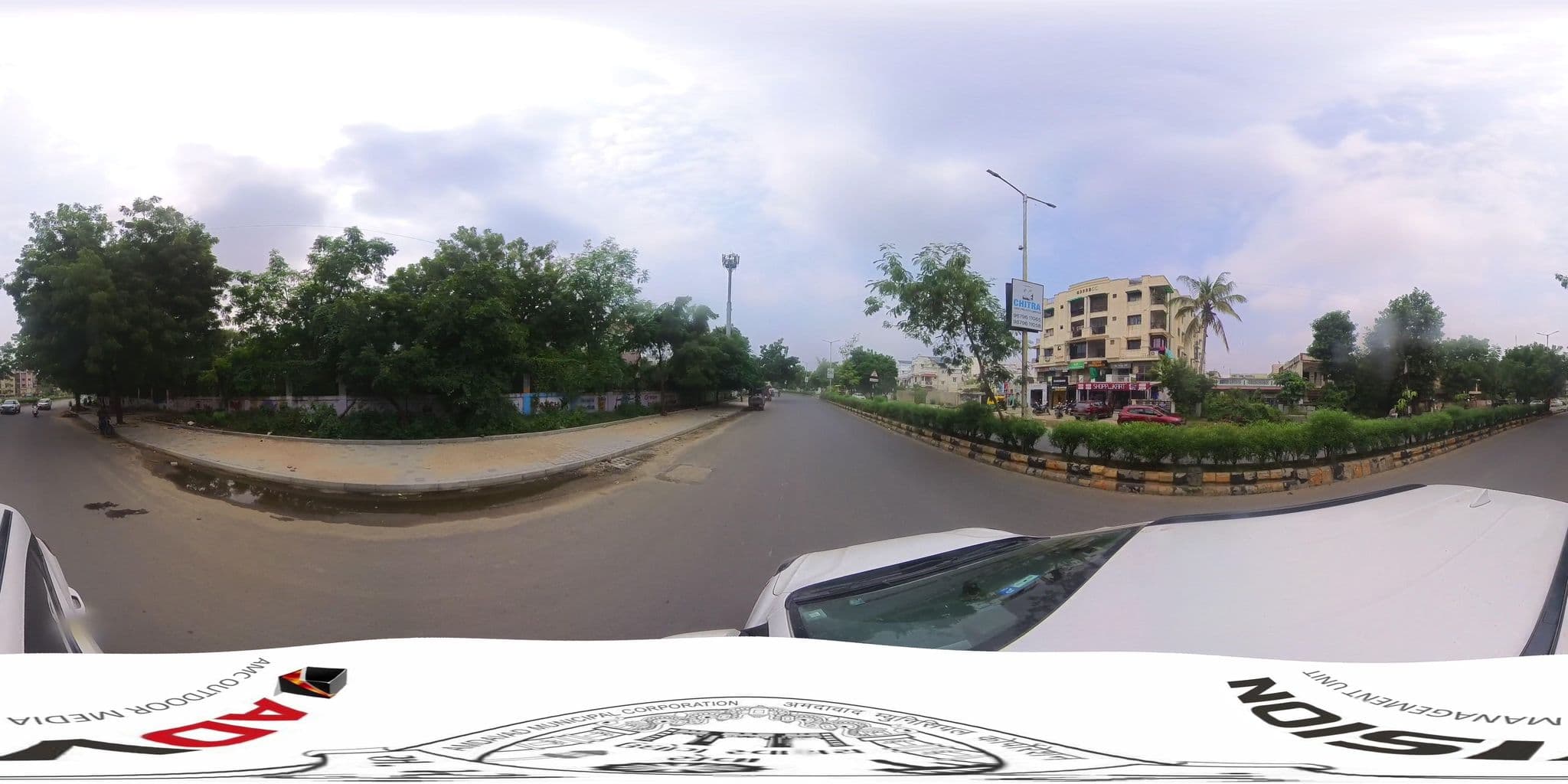 Street view near VGEC Girls Hostel, Bhat — © skysign (CC BY-SA · Mapillary)