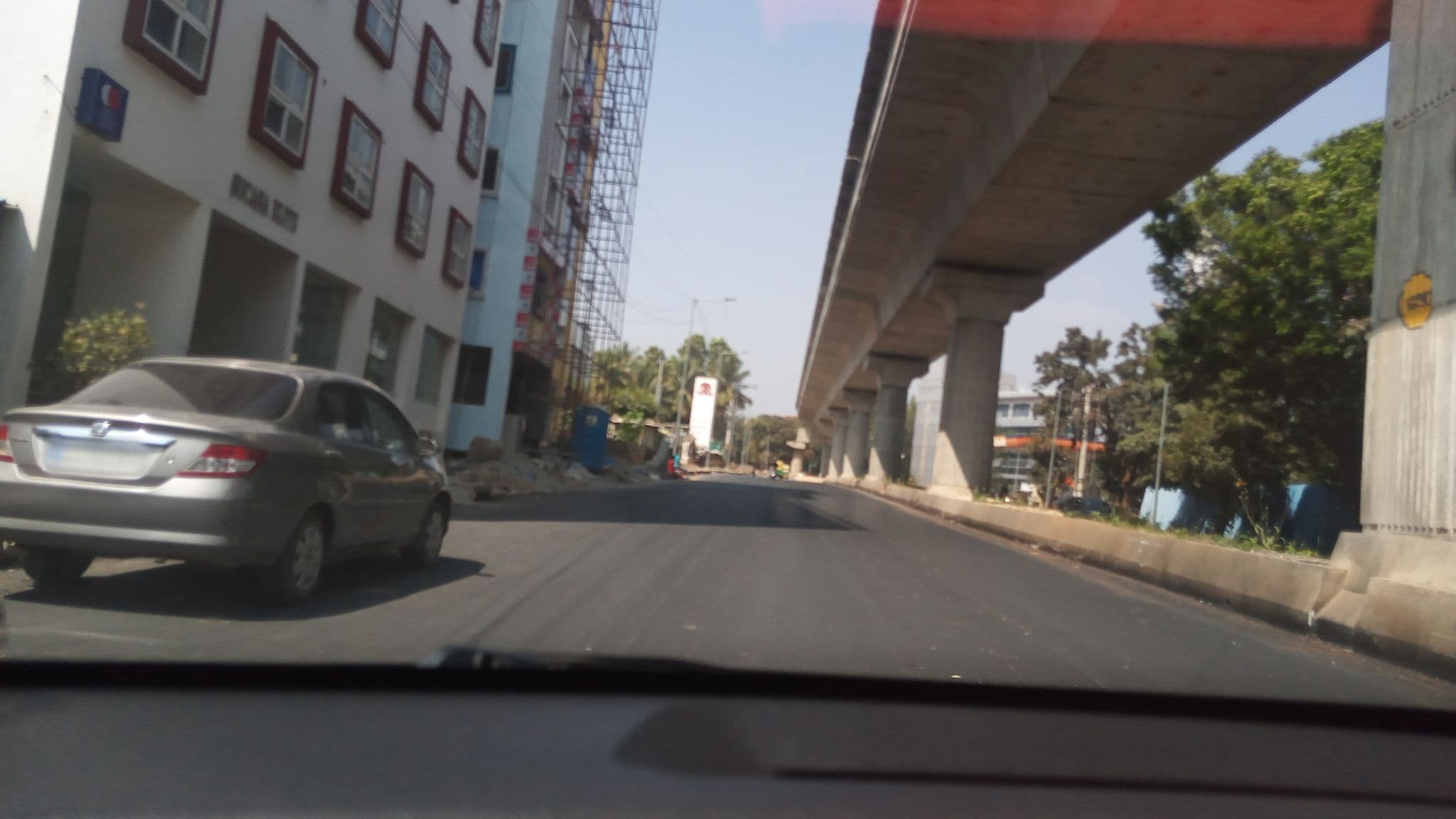 Street view near Earth Hotels, Dommasandra