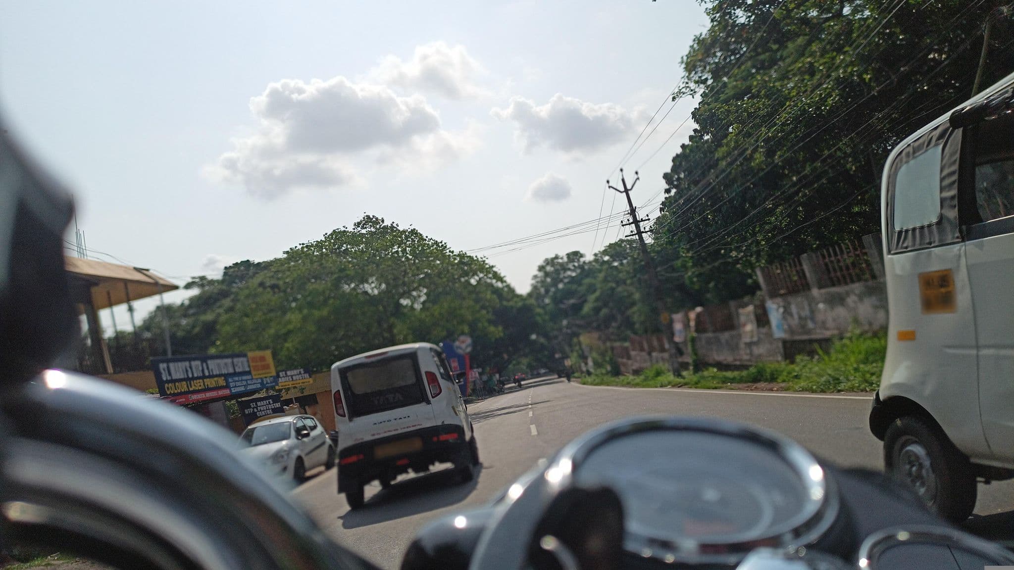 Street view near St mary's women's hostel, Perumbaikad — © nandhusam (CC BY-SA · Mapillary)