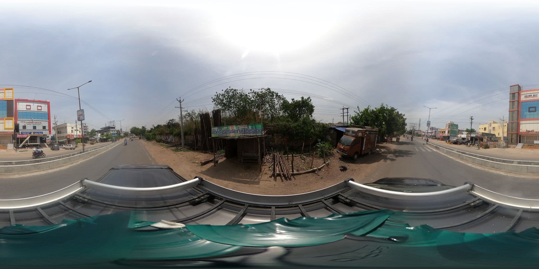 Street view near Silver Sky Lodging and Boarding, Jagtiāl — © prasadn4 (CC BY-SA · Mapillary)