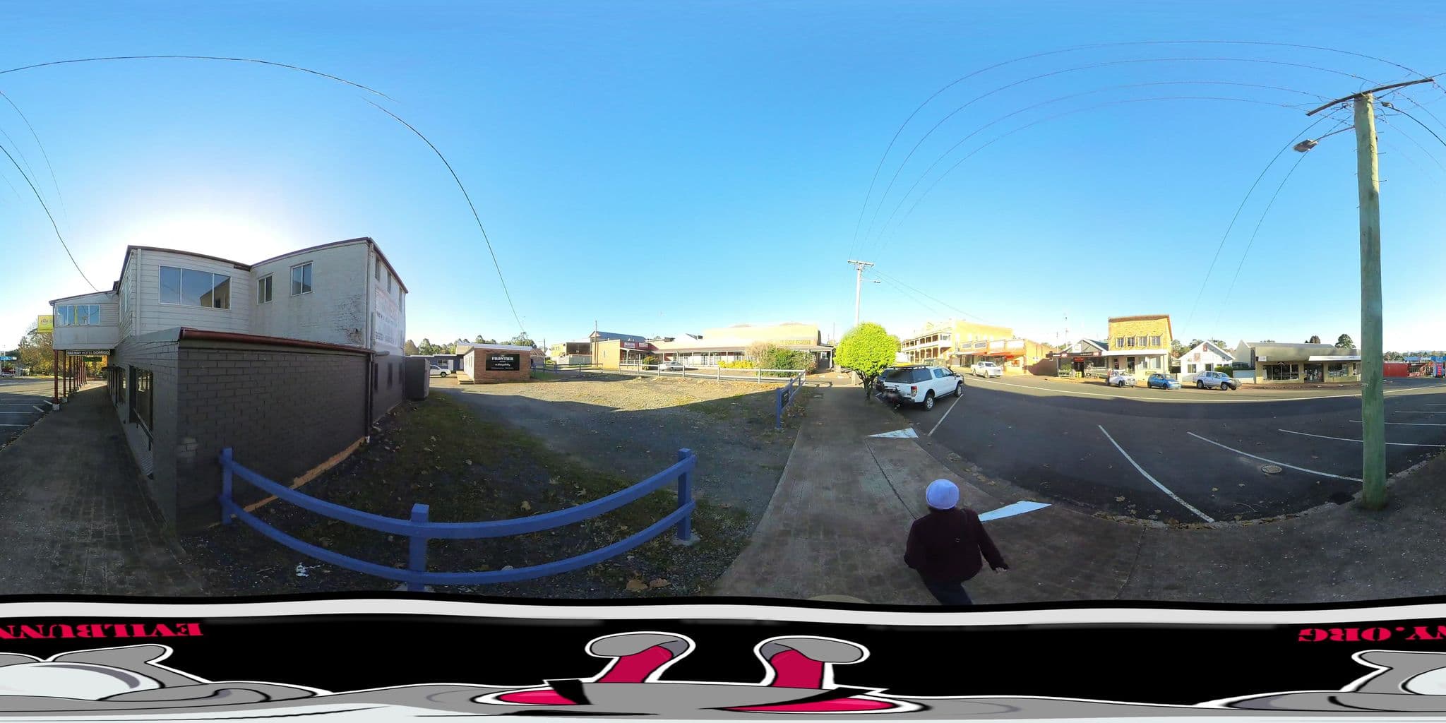 Street view near Frontier Motel on Waterfall Way, Dorrigo — © evilbunny (CC BY-SA · Mapillary)