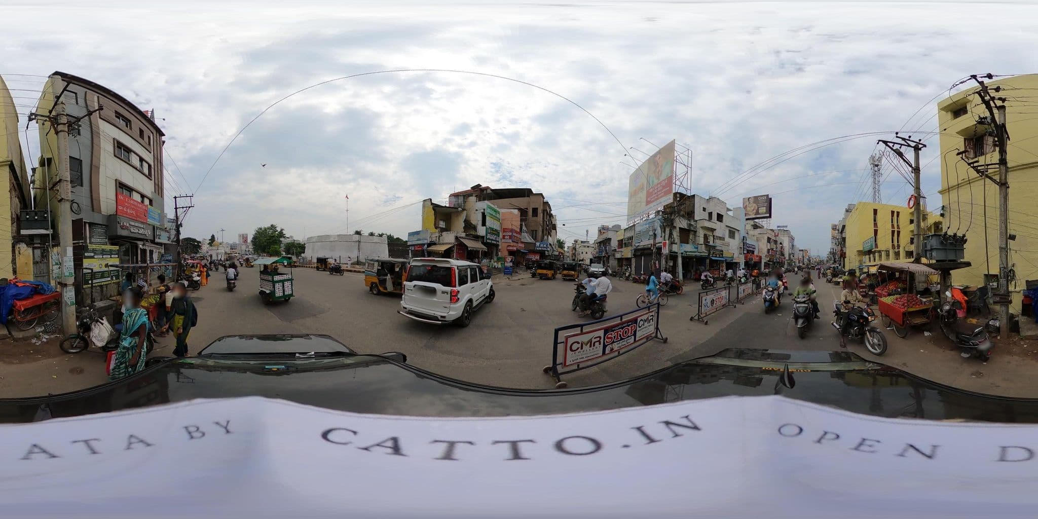 Street view near Hotel Maruthi , Restaurant, Family room, function hall, Rooms, Vizianagaram — © Catto (CC BY-SA · Mapillary)