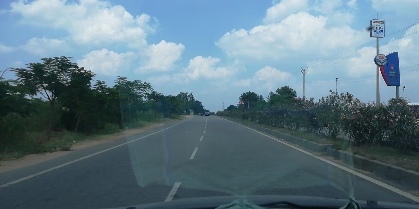 Street view near Hilton Hyderabad Genome Valley Resort & Spa, Medchal — © nithin (CC BY-SA · Mapillary)