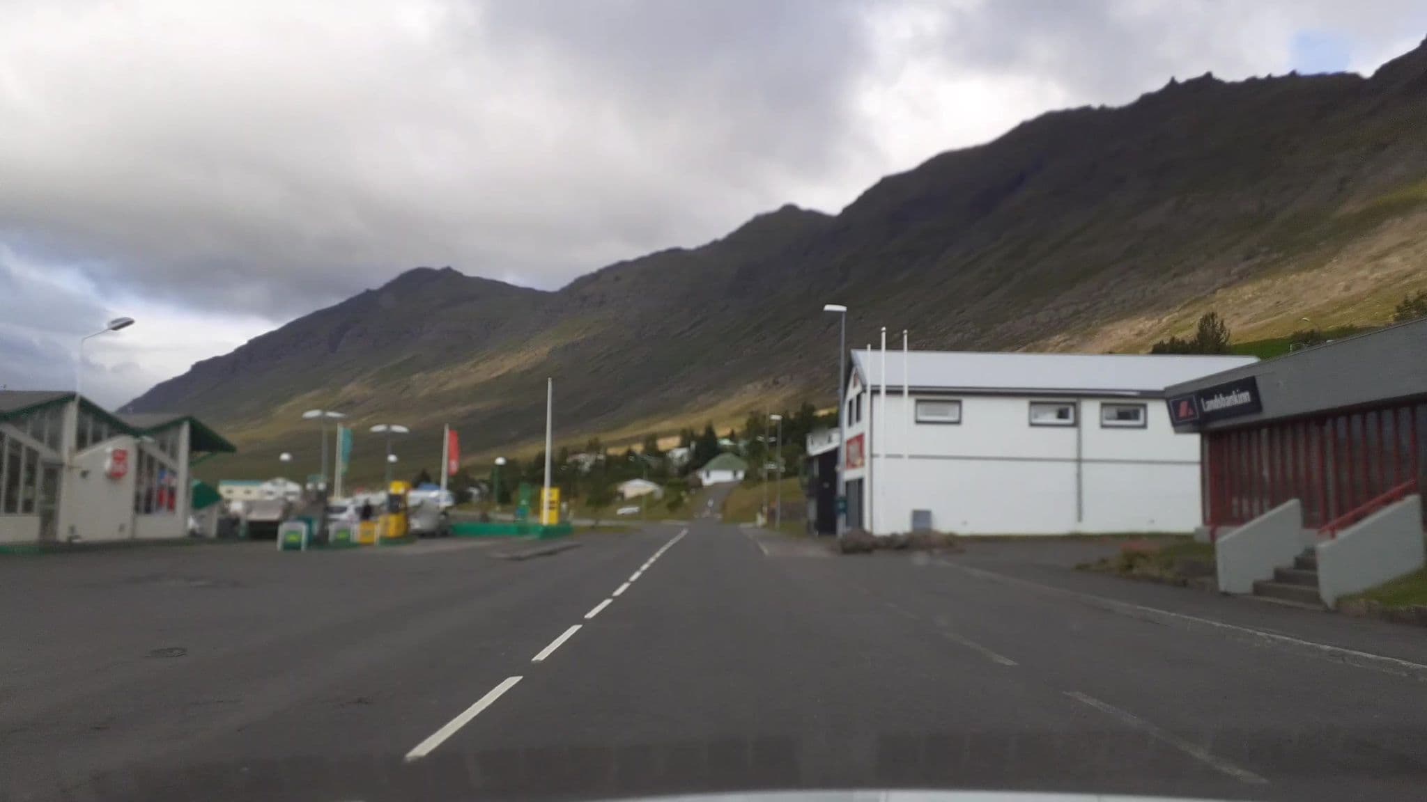 Street view near The Bank Sleeping Guesthouse, Neskaupstaður — © kjarrval (CC BY-SA · Mapillary)