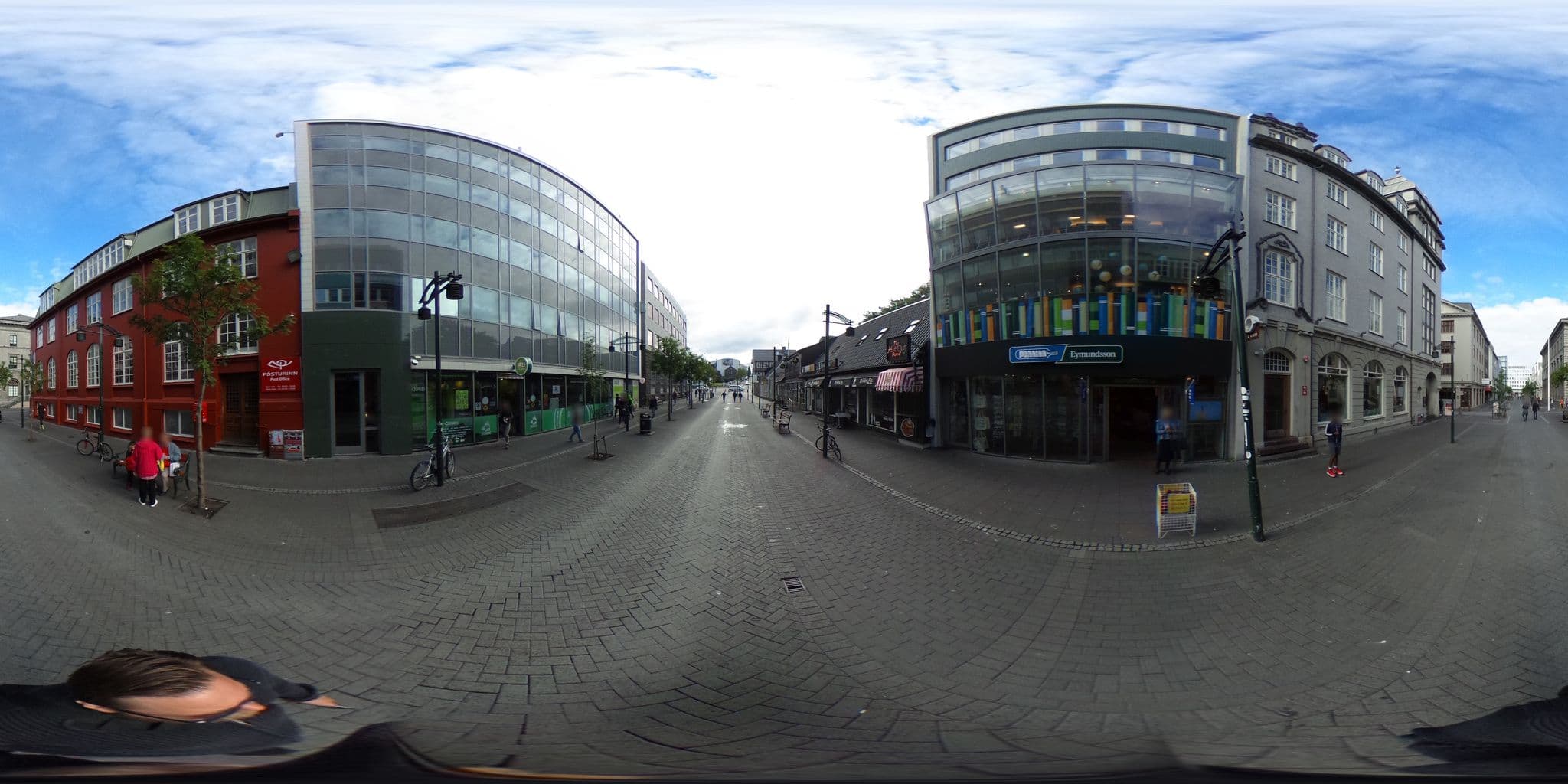 Street view near Apótek Hótel, Reykjavík — © ainali (CC BY-SA · Mapillary)