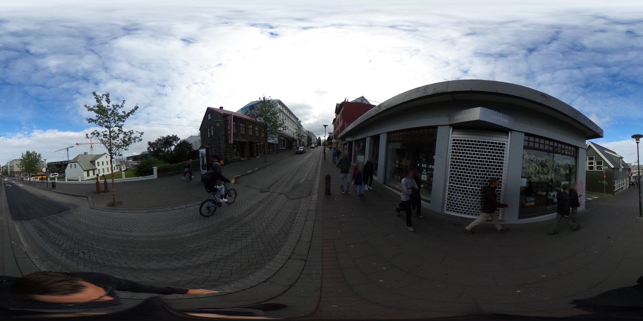 Street view near Apartment K, Reykjavík — © ainali (CC BY-SA · Mapillary)
