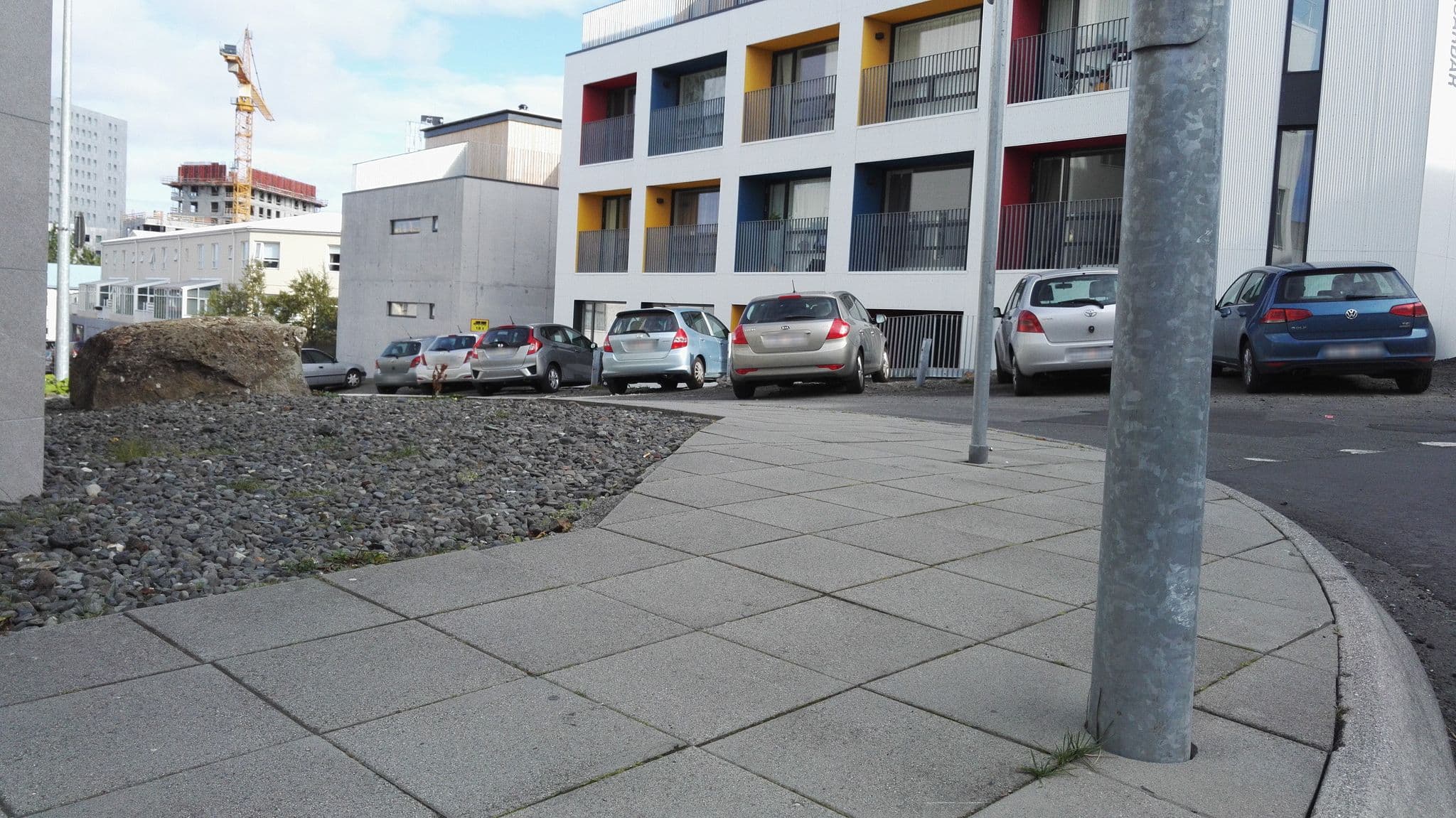 Street view near Hótel Klettur, Reykjavík — © krm (CC BY-SA · Mapillary)