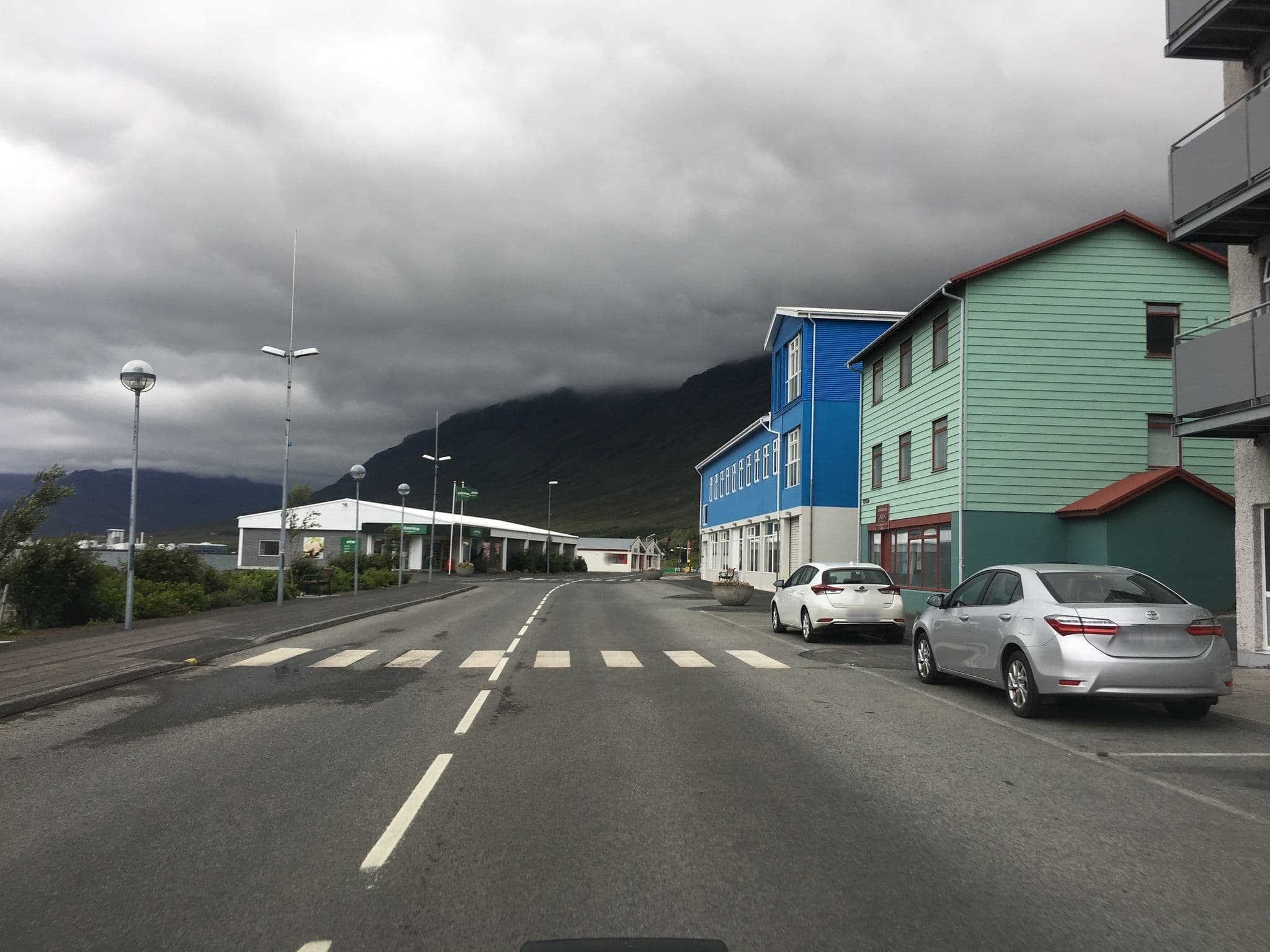 Street view near Hildibrand Hotel, Neskaupstaður — © thulemaps (CC BY-SA · Mapillary)
