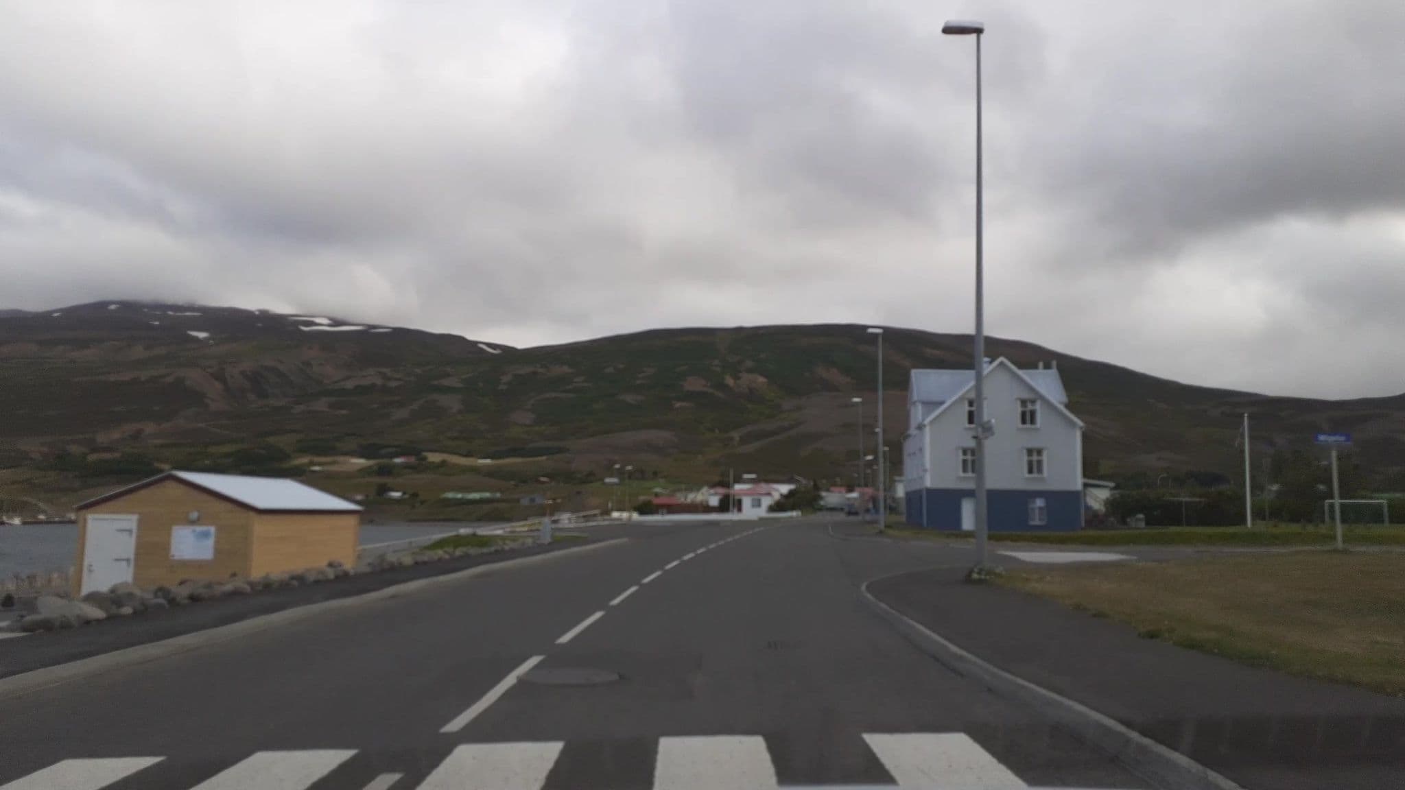 Street view near Greinivík Guesthouse, Dalvík — © kjarrval (CC BY-SA · Mapillary)