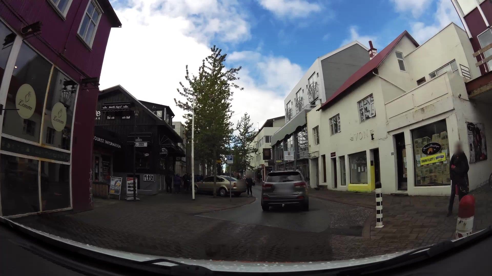 Street view near Hótel Von, Reykjavík — © kaartcam (CC BY-SA · Mapillary)