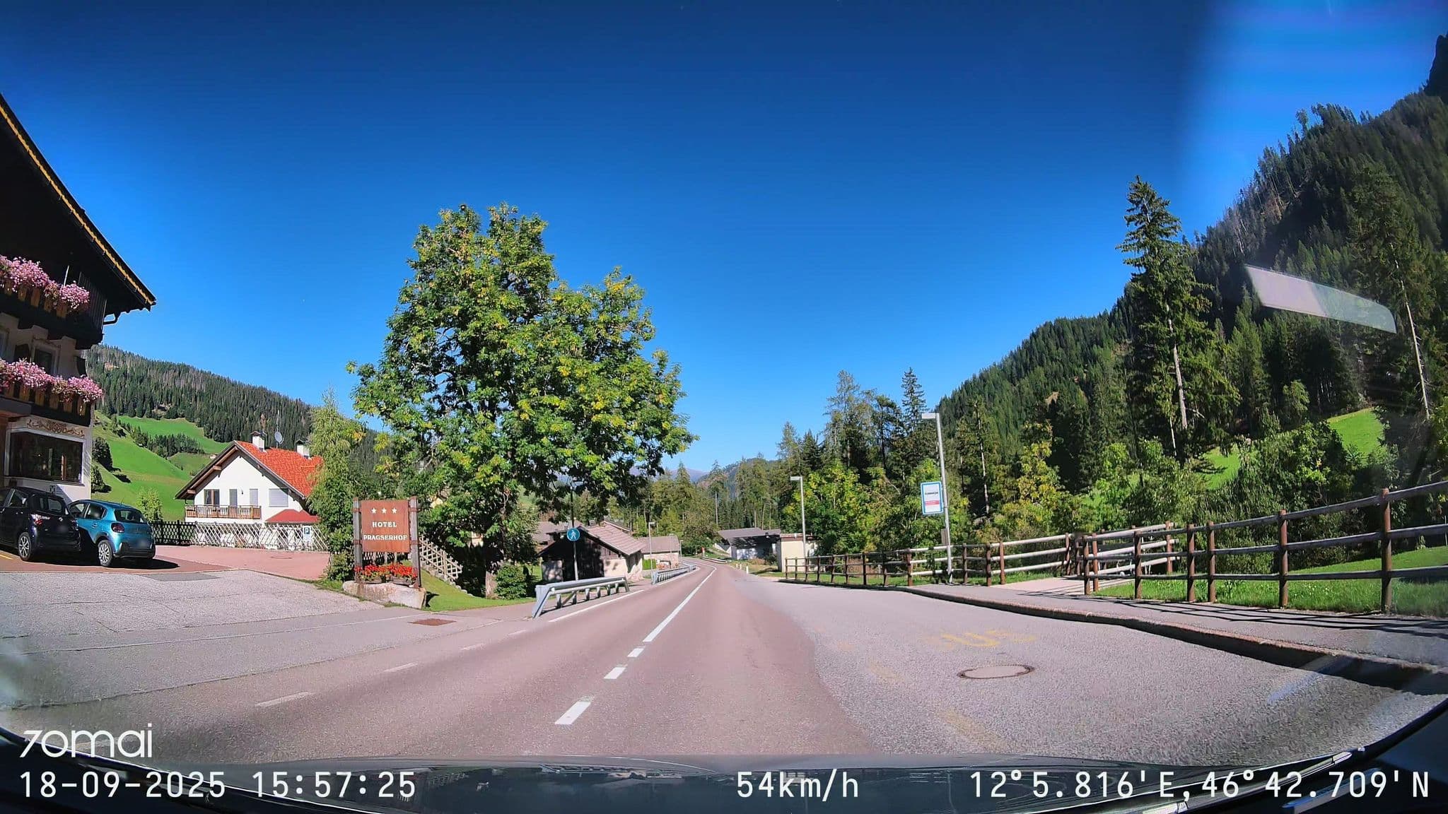 Street view near Hotel Trenker, Monguelfo — © doriel (CC BY-SA · Mapillary)