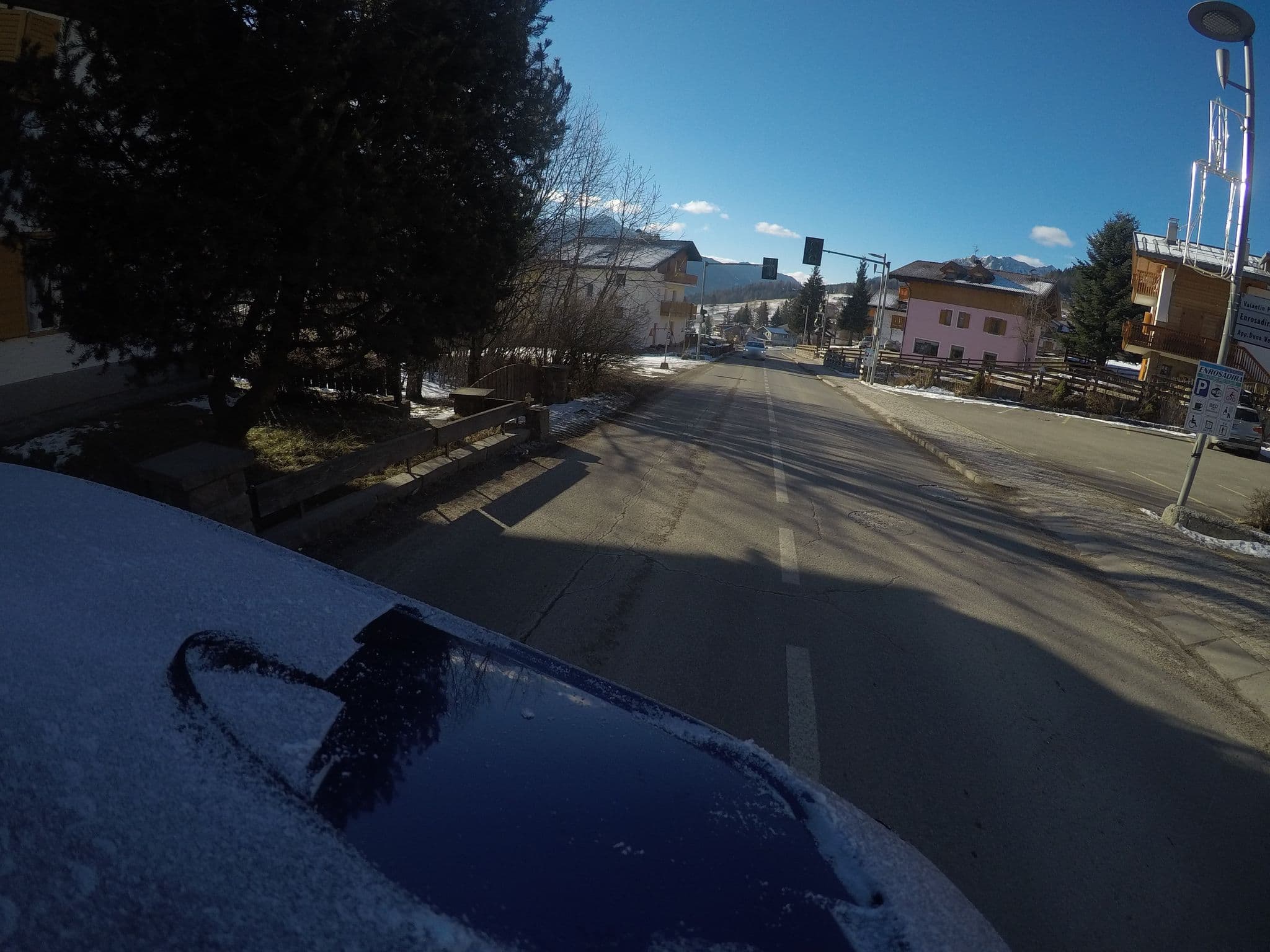 Street view near Hotel Garni Enrosadira, Vigo di Fassa — © chrisbeddow (CC BY-SA · Mapillary)