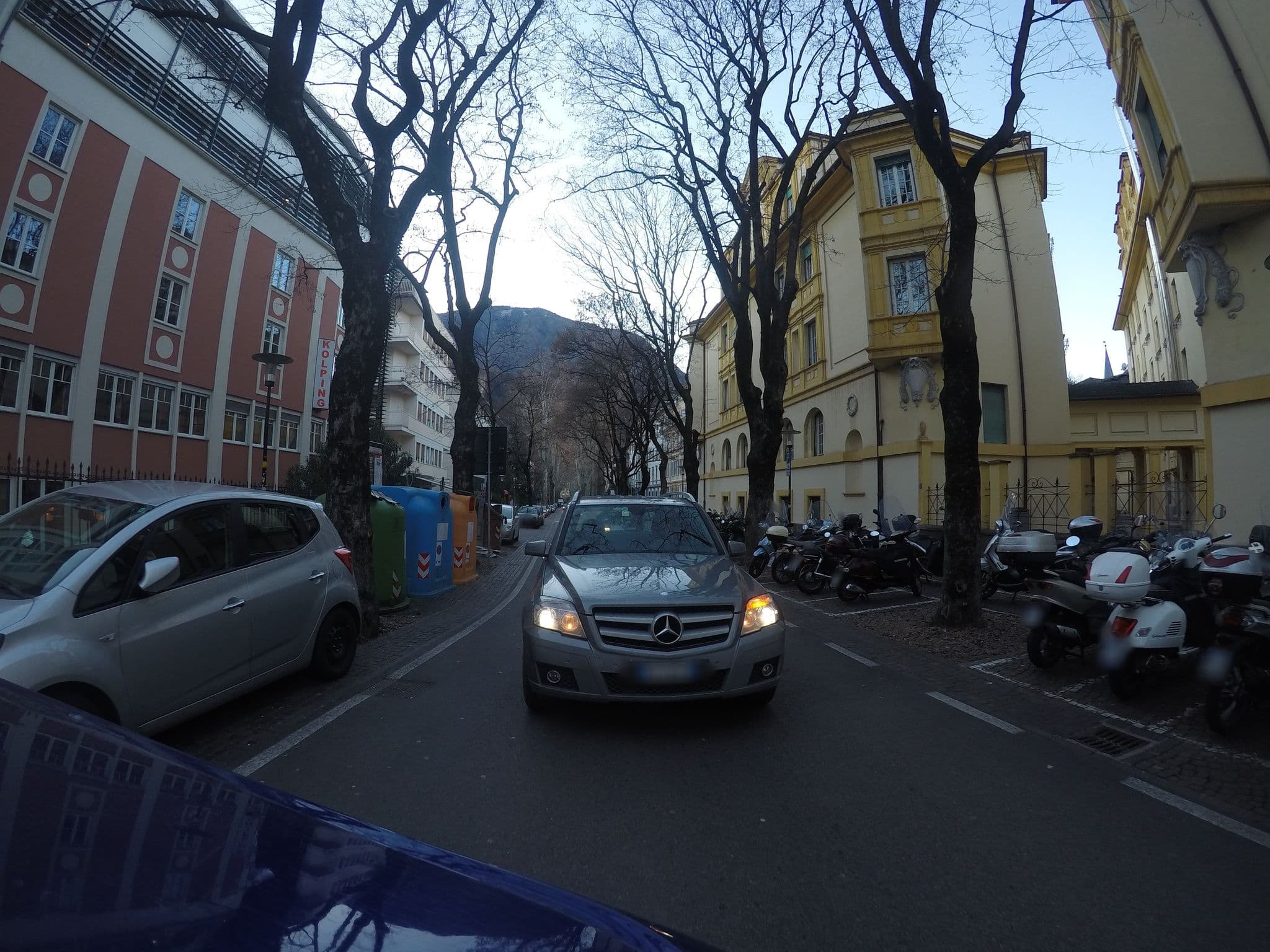 Street view near Kolpinghaus Bozen, Bolzano — © chrisbeddow (CC BY-SA · Mapillary)