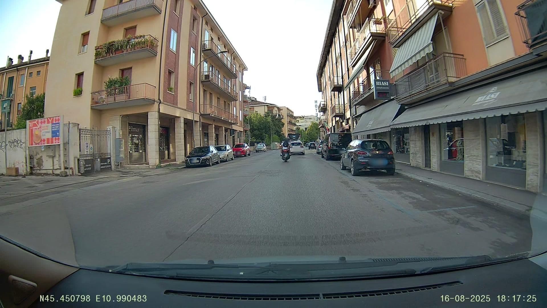 Street view near Hotel Italia, Verona