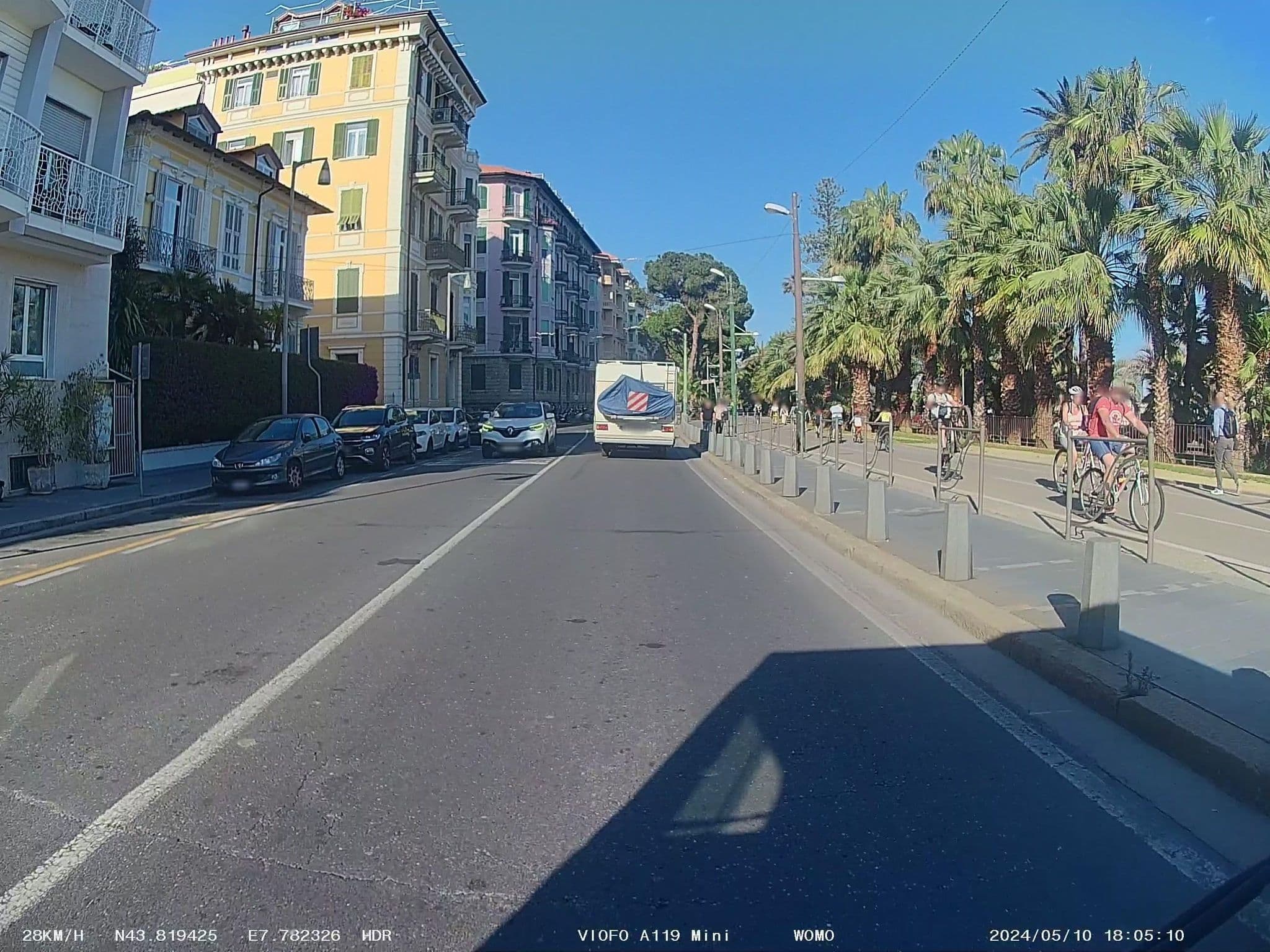 Street view near Hotel Marinella, Sanremo — © soulcover (CC BY-SA · Mapillary)