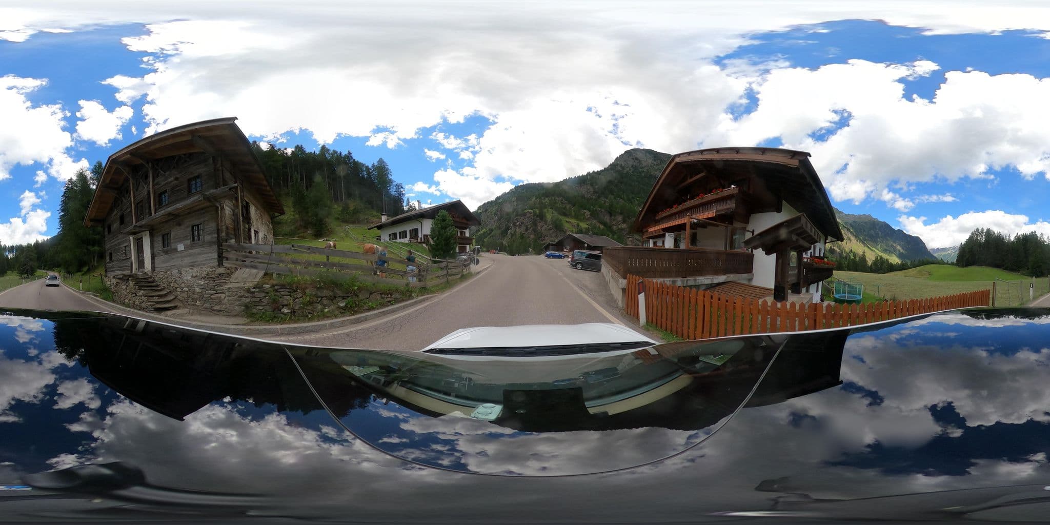 Street view near Gasthof Innerhütt, San Martino in Passiria — © peterleth (CC BY-SA · Mapillary)