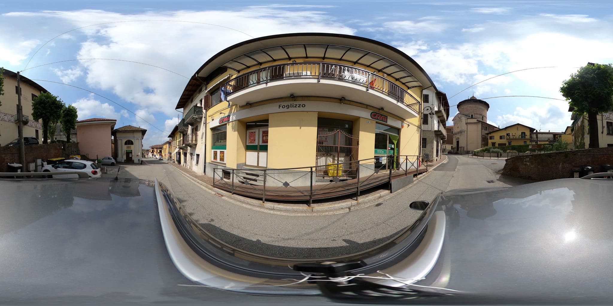 Street view near B&B al Castello, Foglizzo — © canfe (CC BY-SA · Mapillary)