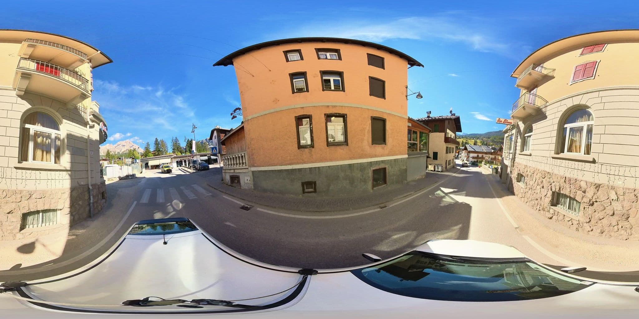 Street view near Hotel Regina, Cortina d'Ampezzo