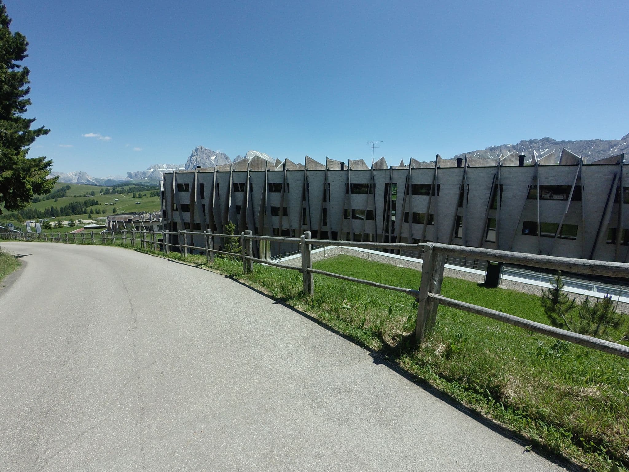 Street view near Alpina Dolomites, Siusi