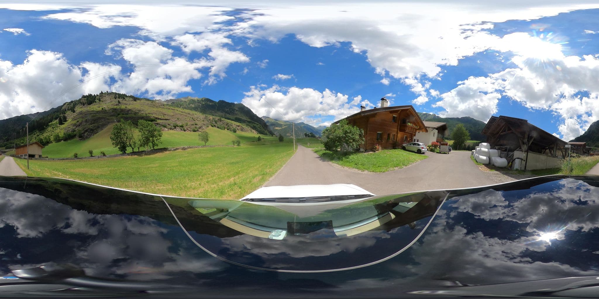 Street view near Krustnerhof, San Martino in Passiria — © peterleth (CC BY-SA · Mapillary)