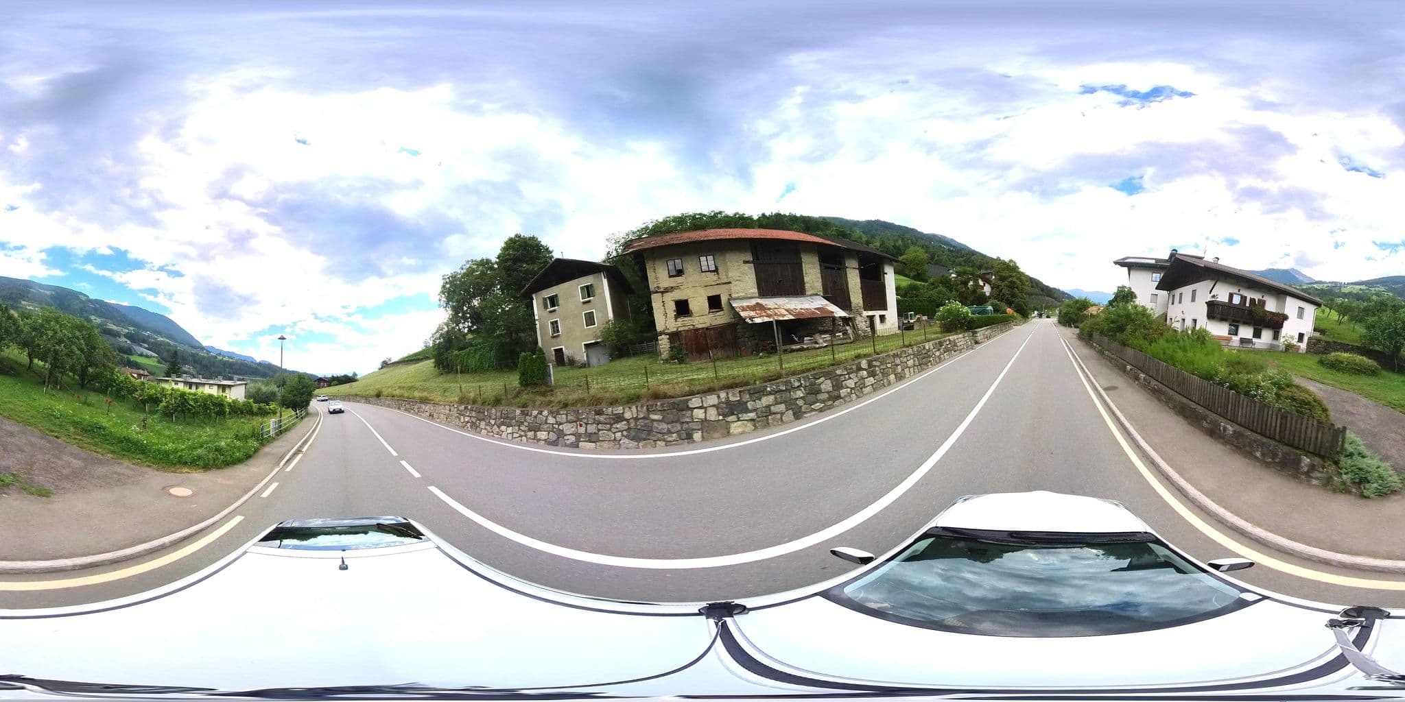 Street view near Aussermoarhof, Scena - Schenna