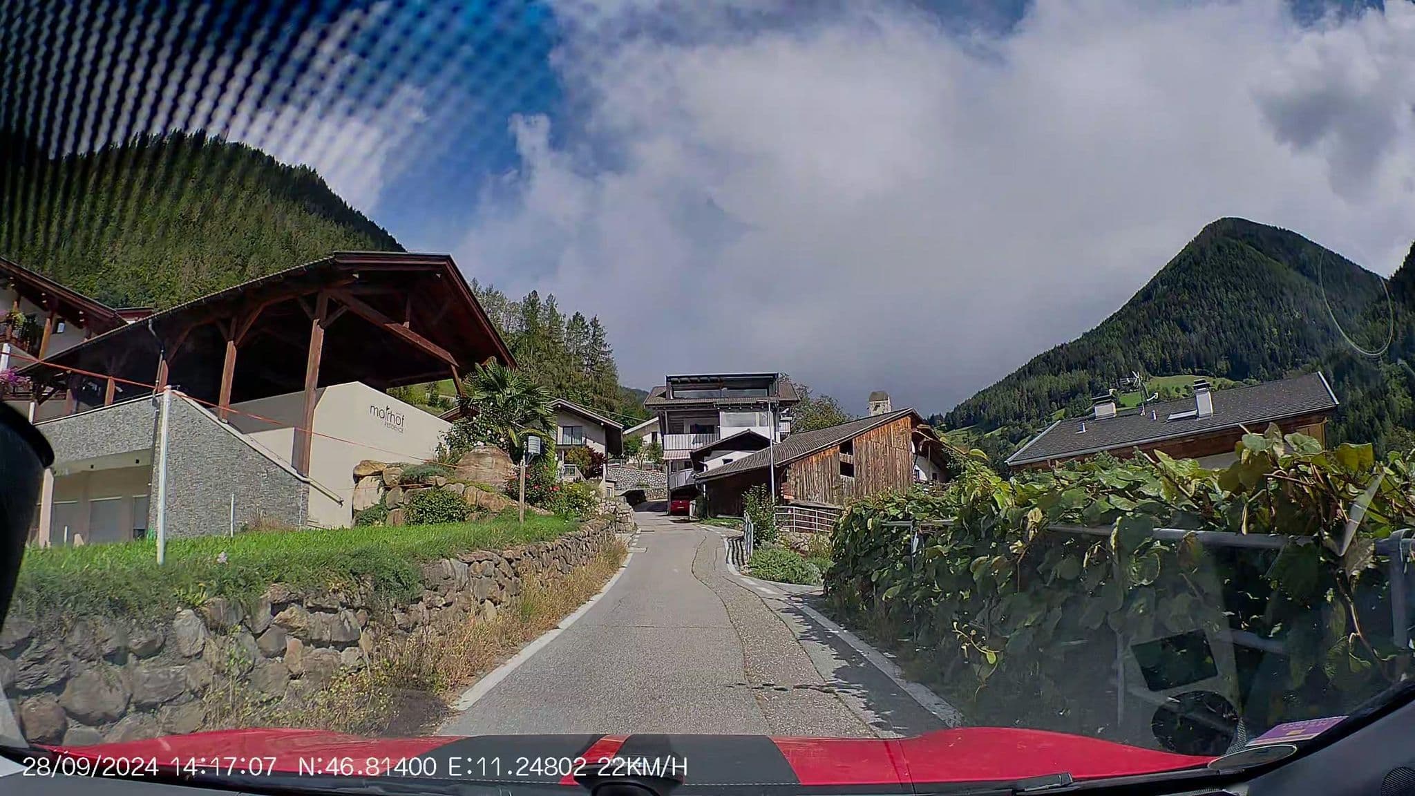Street view near Hotel Wildschütz, San Leonardo in Passiria — © AR88 (CC BY-SA · Mapillary)